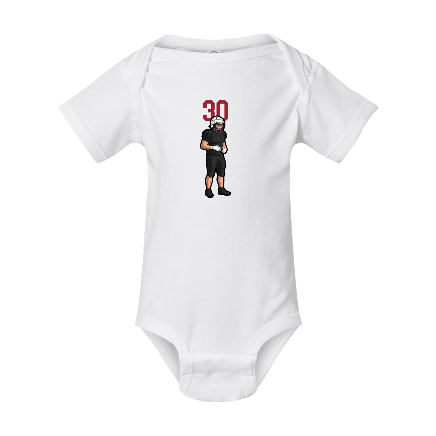 Baby Onesie — Number Top in White