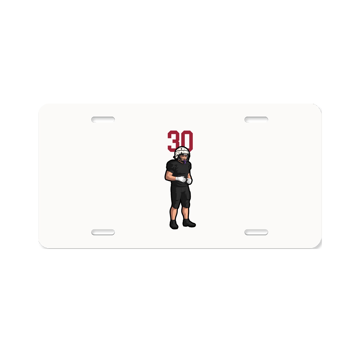 License Plate — Number Top in Classic