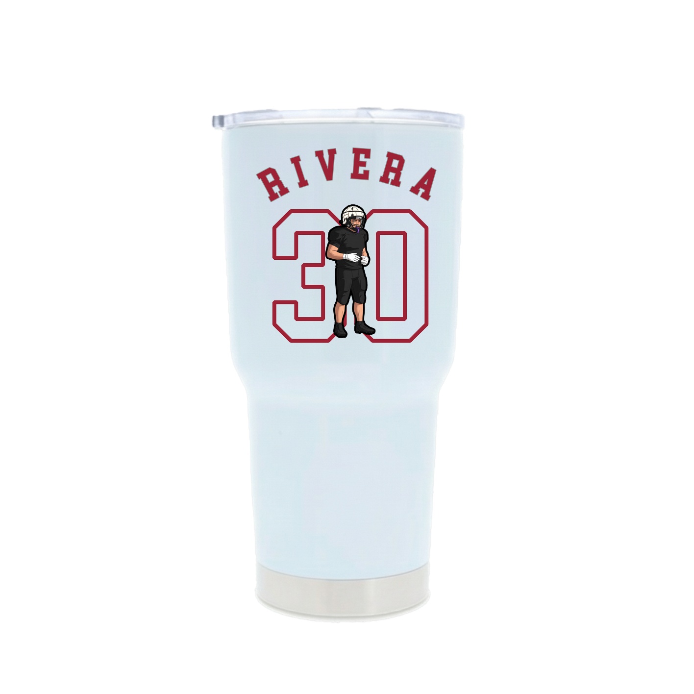 30oz Stainless Steel Tumbler — Shirsey Arch in White