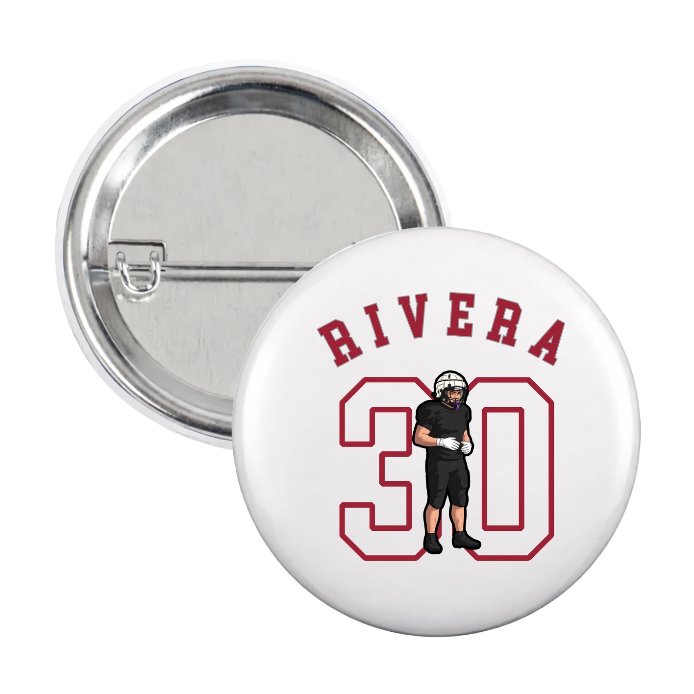 Game Day Button — Shirsey Arch in White