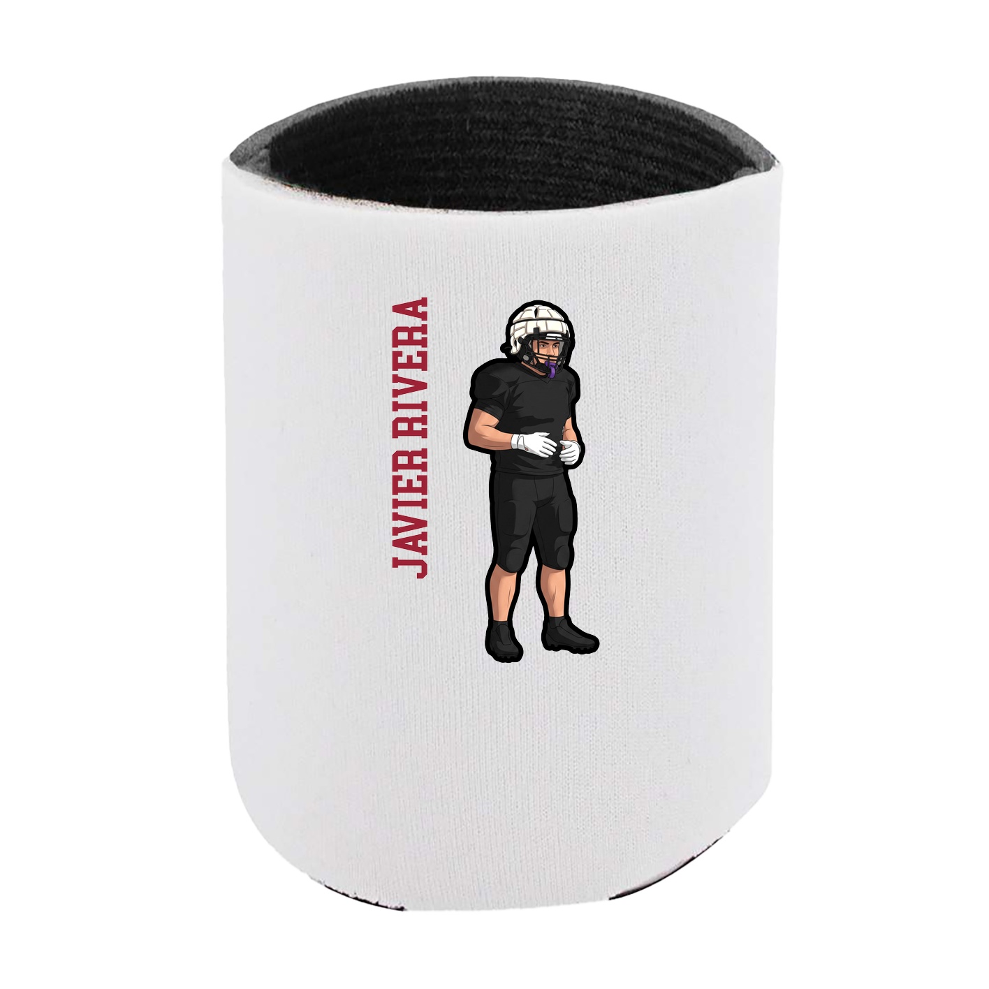Can Holder — Name Vertical in White