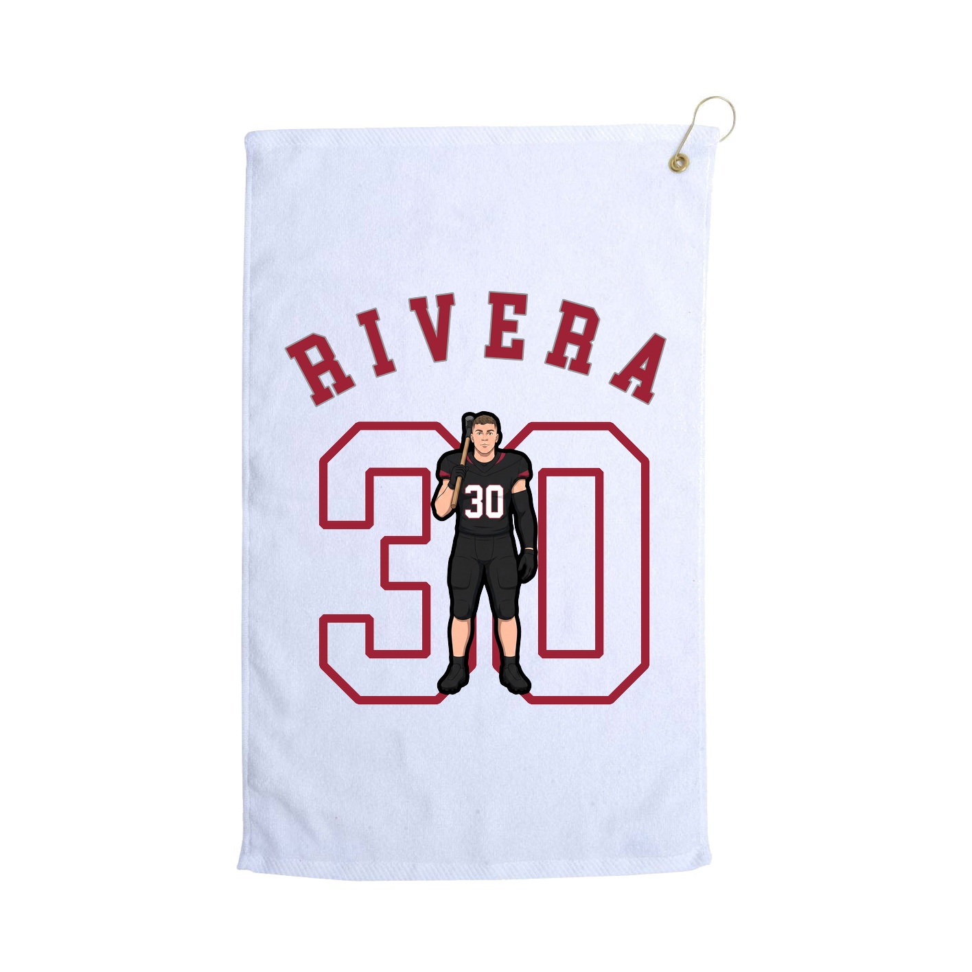 Golf Towel — Shirsey Arch in White