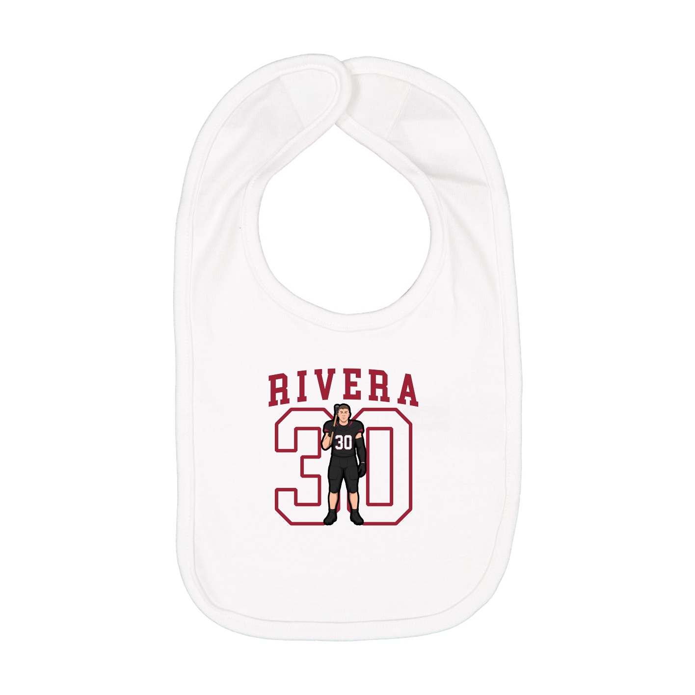 Infant Bib — Shirsey in White