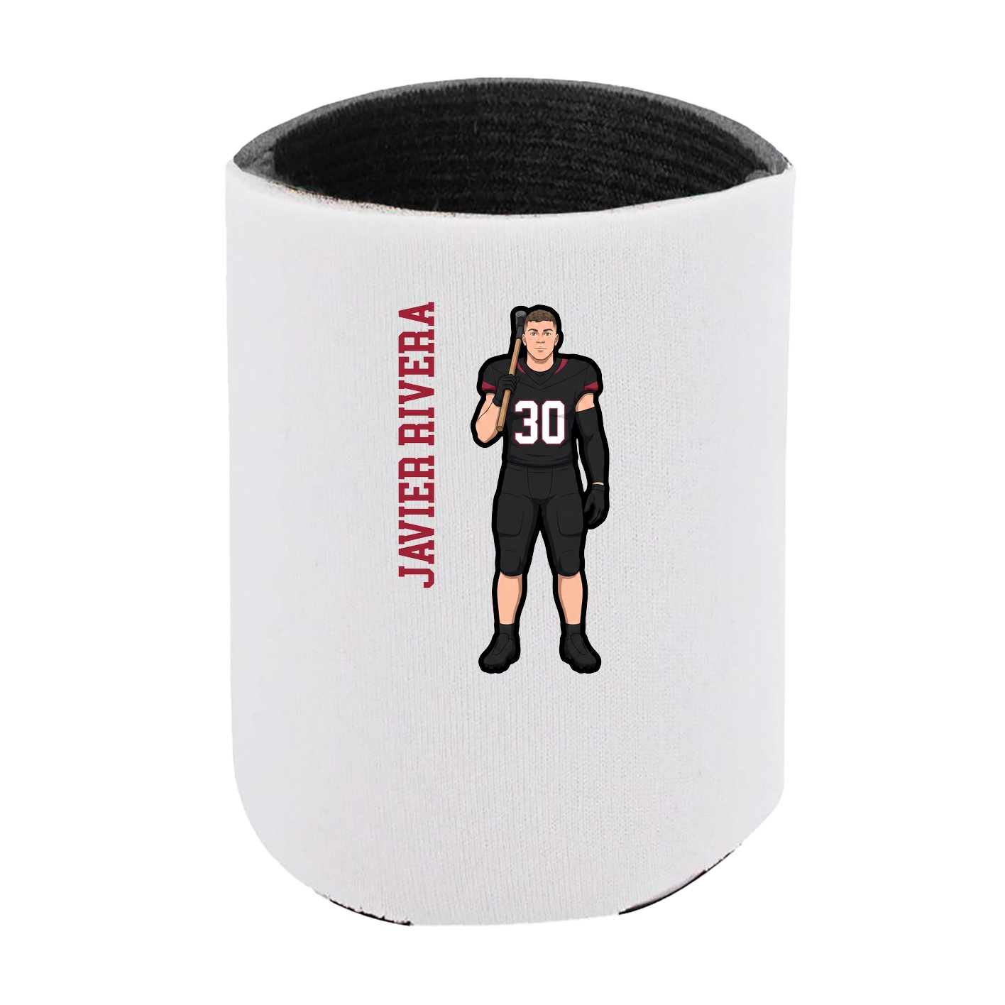 Can Holder — Name Vertical in White