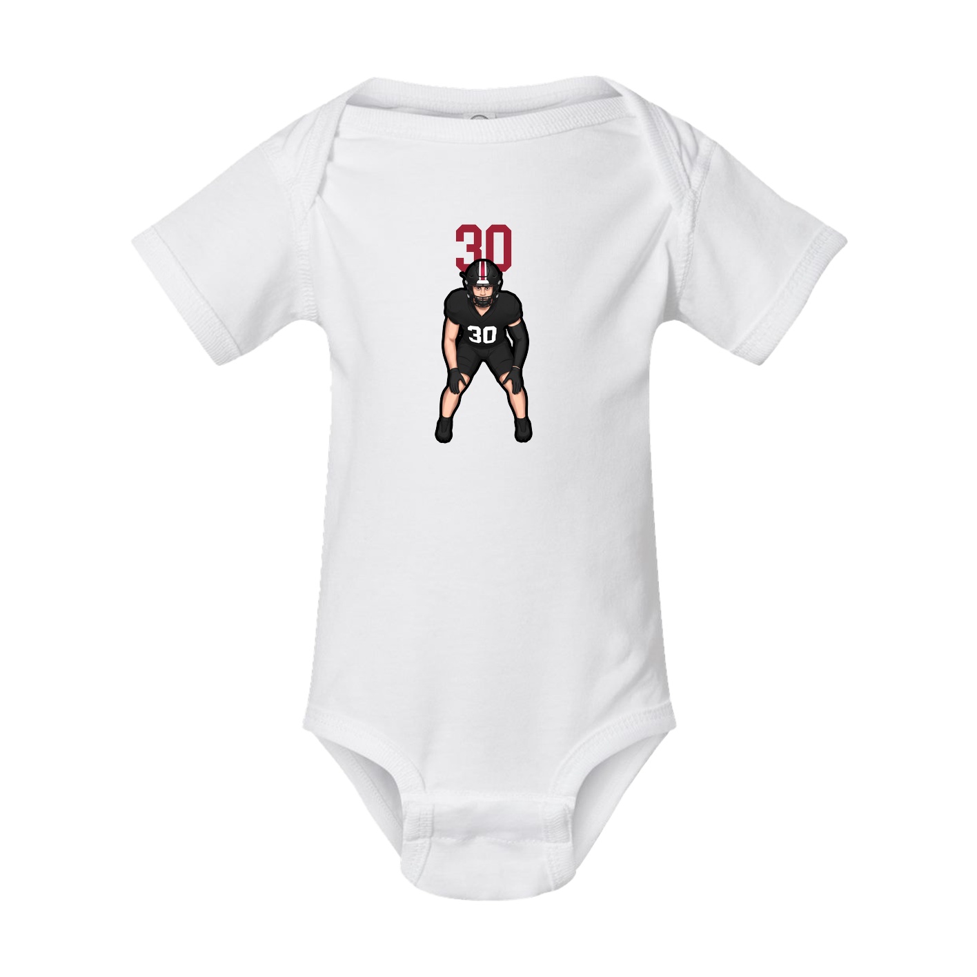 Baby Onesie — Number Top in White