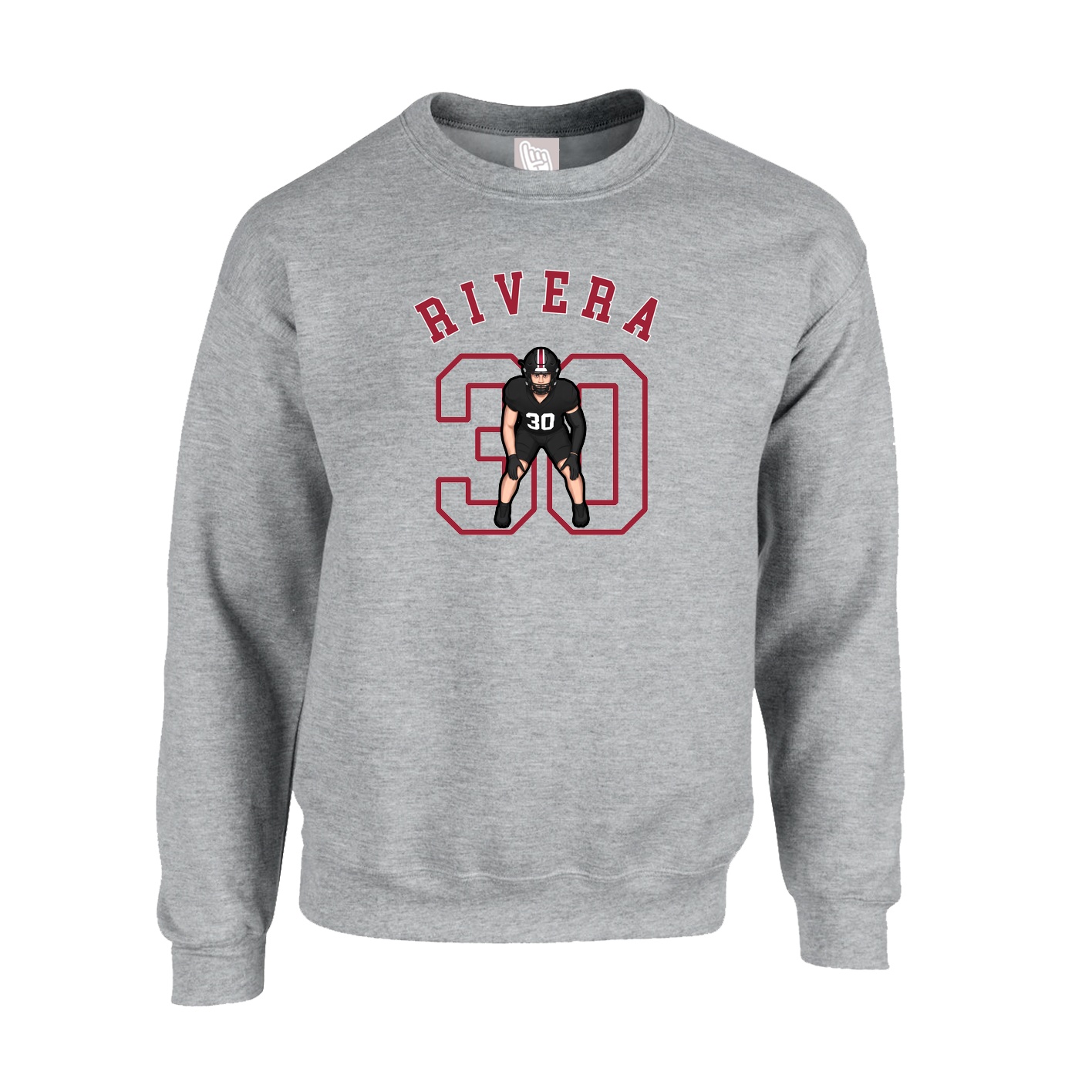 Fleece Crew — Shirsey Arch in Grey