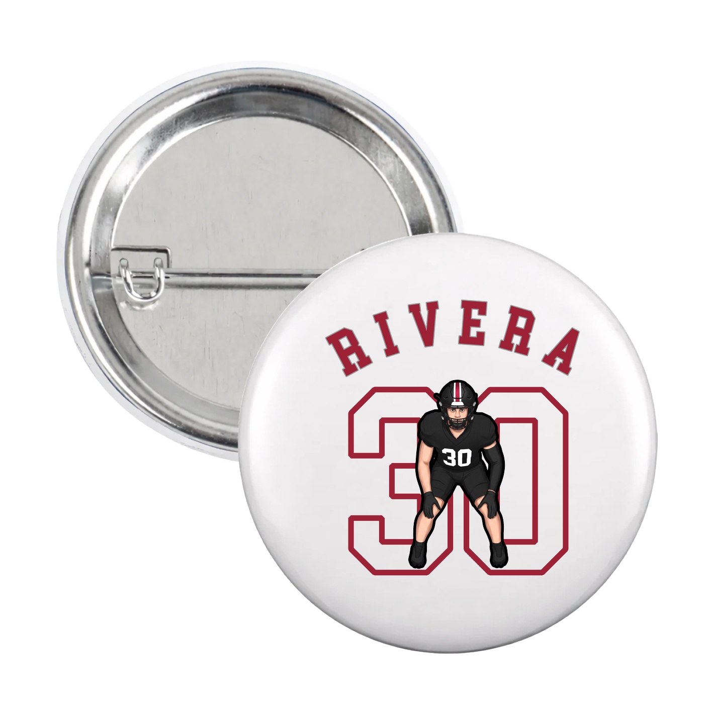 Game Day Button — Shirsey Arch in White