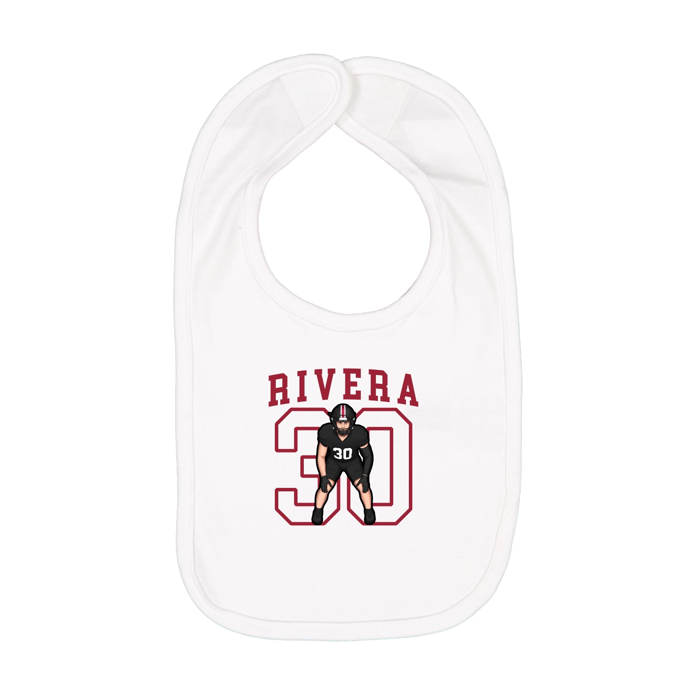 Infant Bib — Shirsey in White