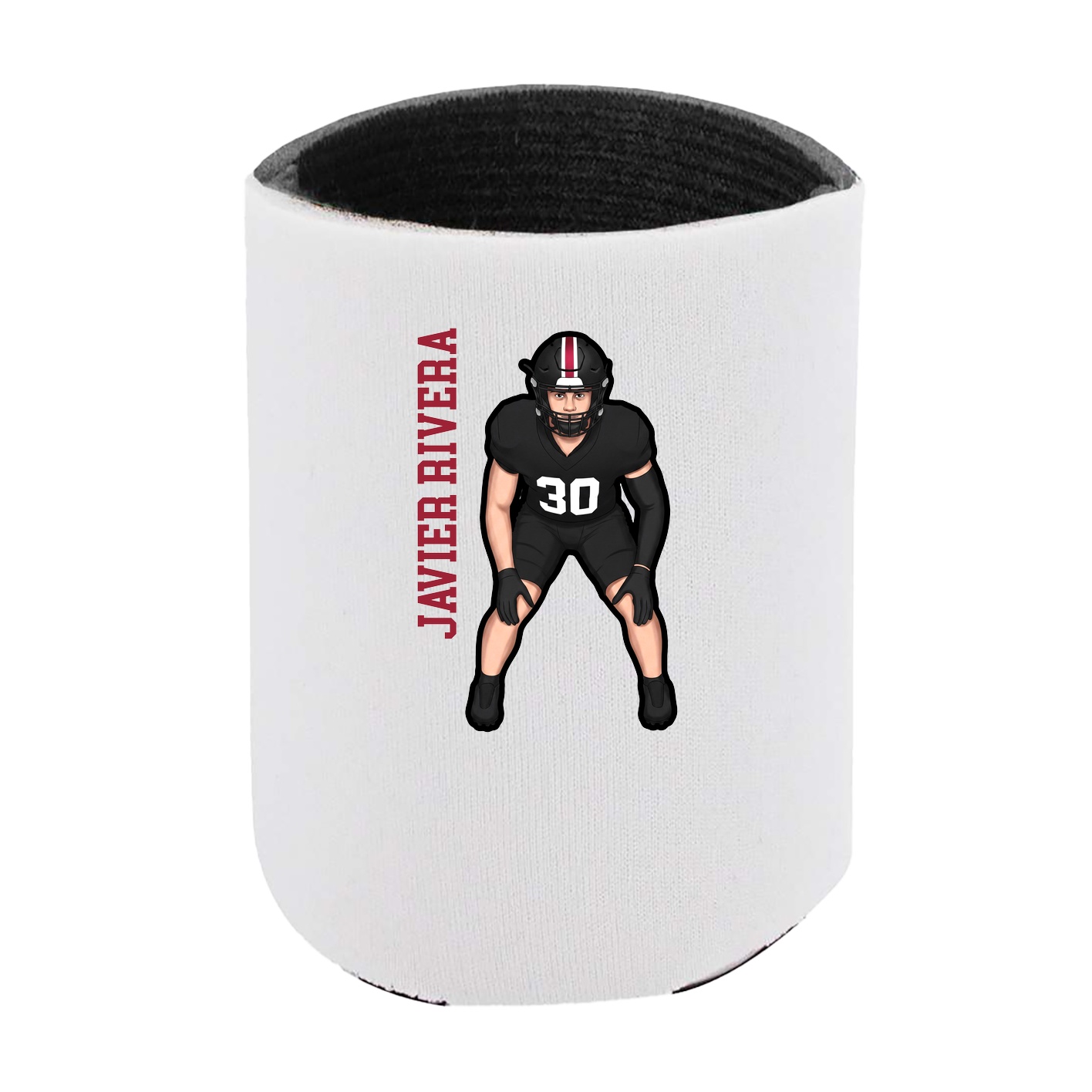 Can Holder — Name Vertical in White