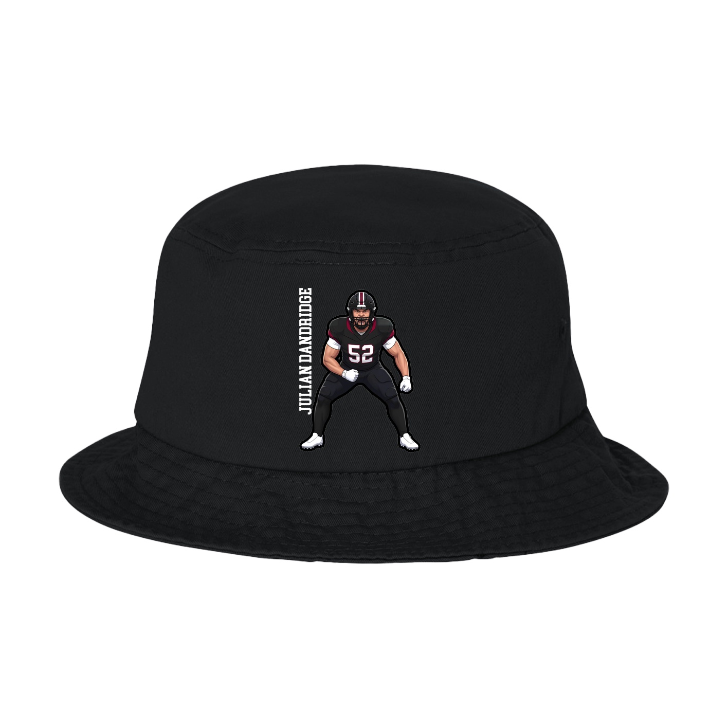 Bucket Cap — Name Vertical in Black