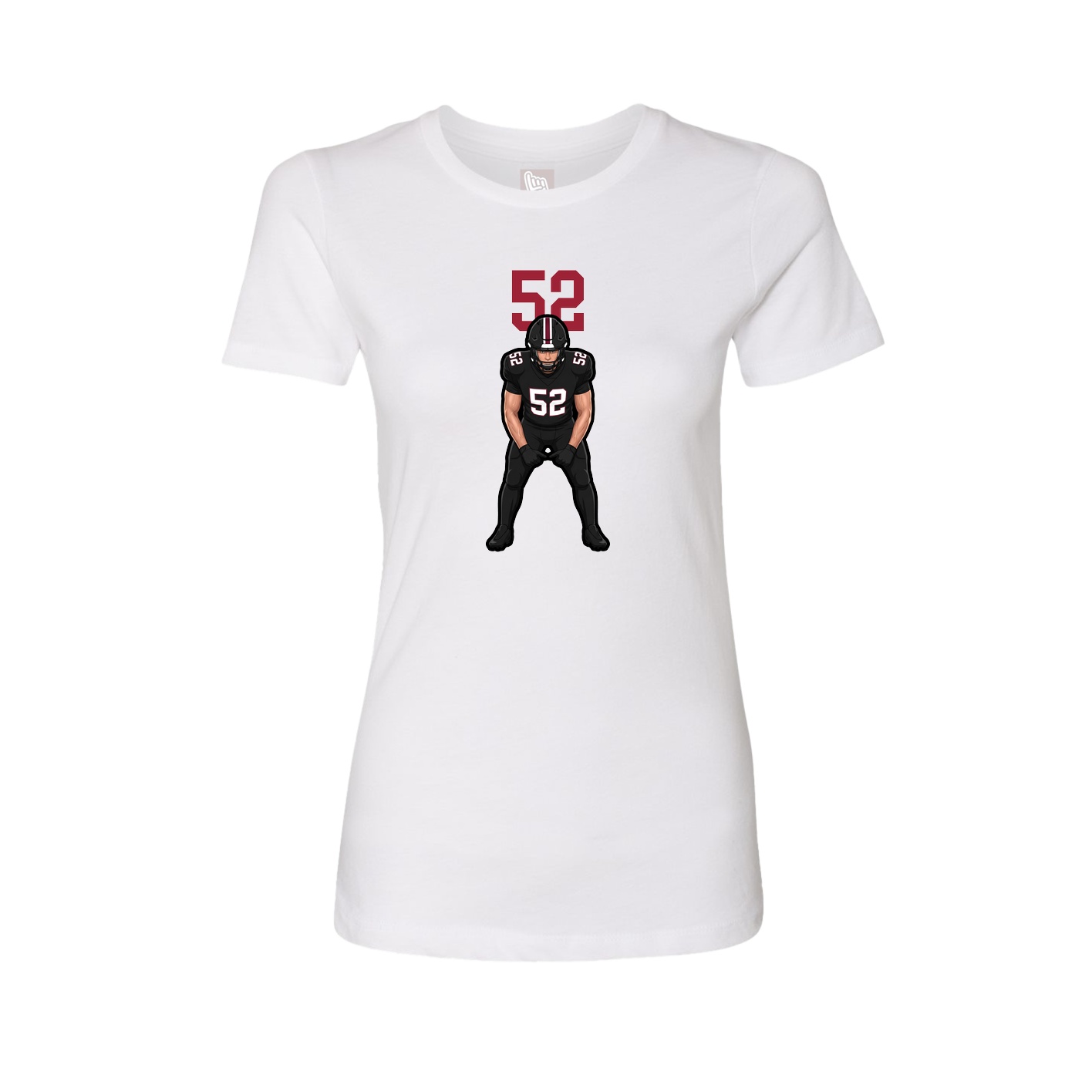 Womens Tee — Number Top in White