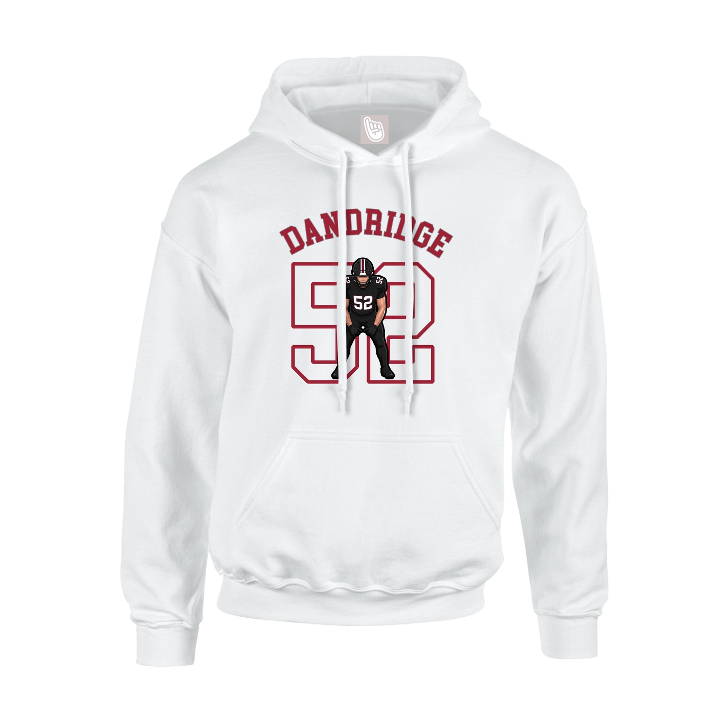 Youth Hoodie — Shirsey Arch in White