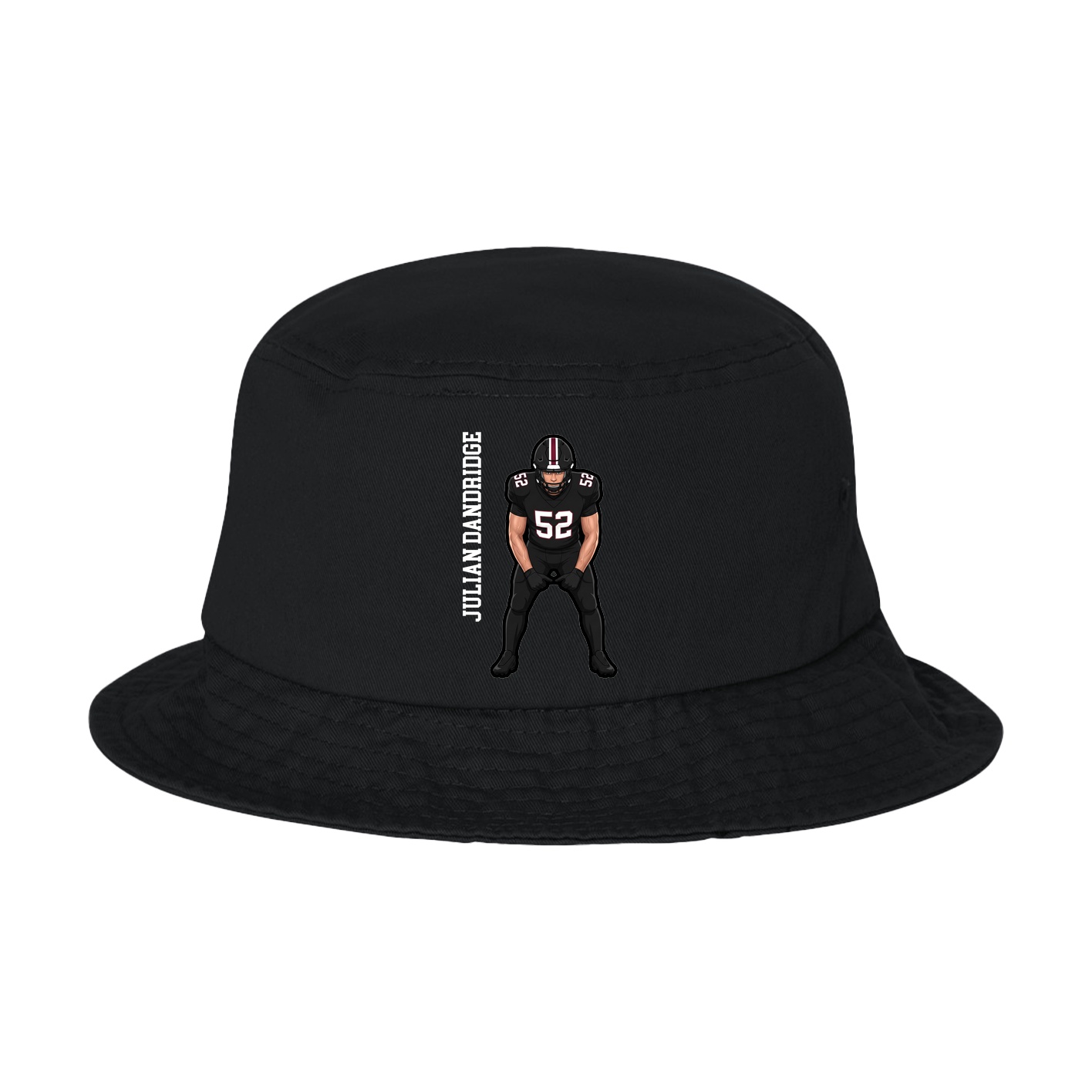 Bucket Cap — Name Vertical in Black