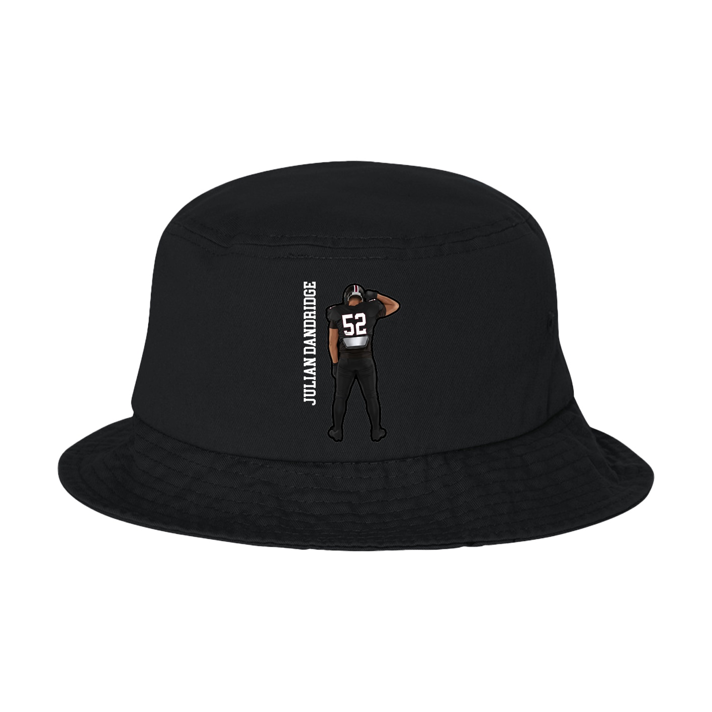 Bucket Cap — Name Vertical in Black