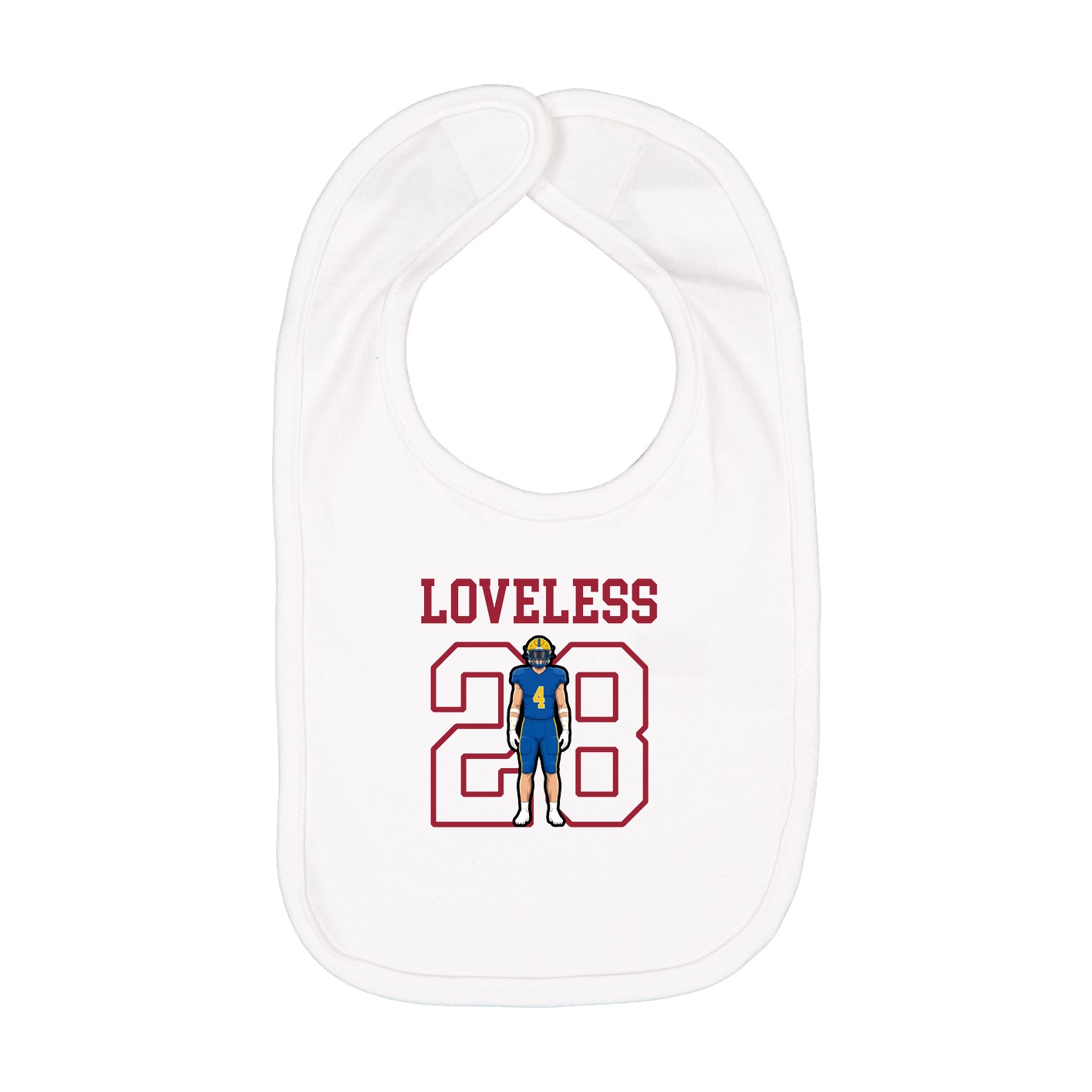 Infant Bib — Shirsey in White