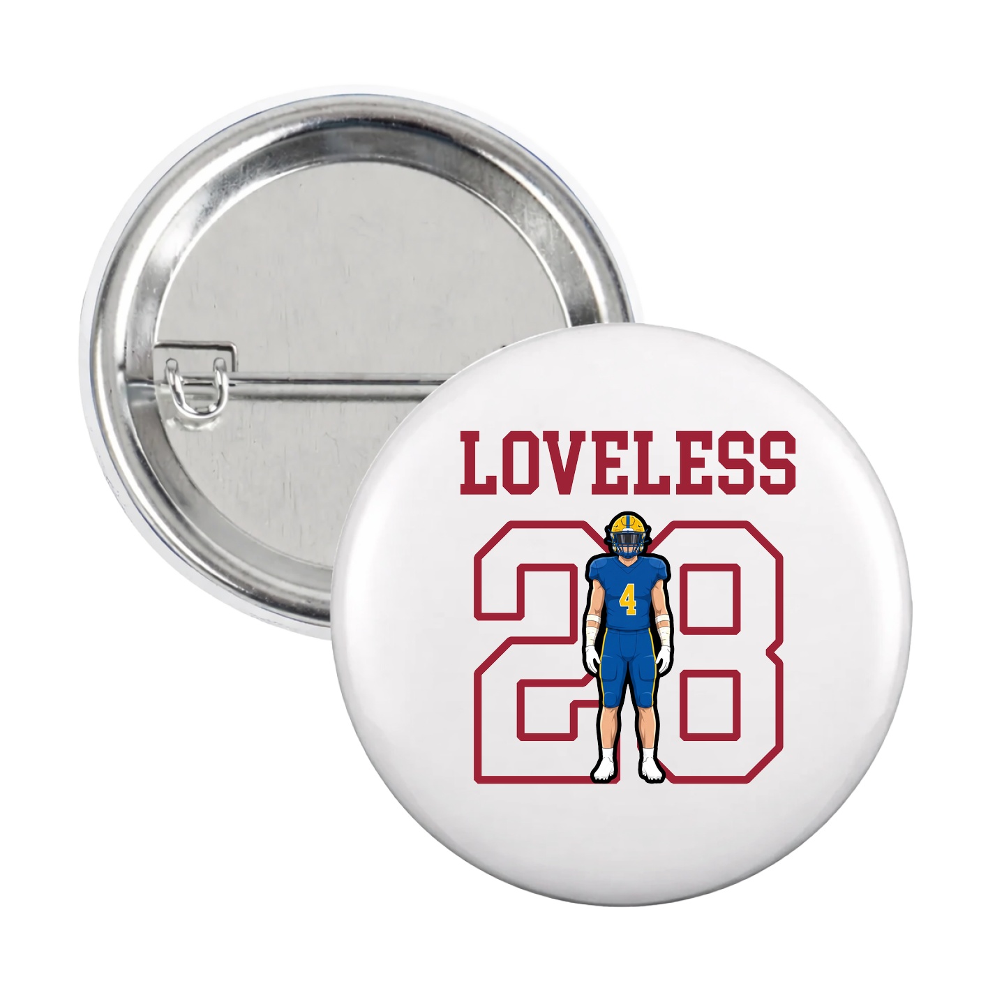 Game Day Button — Shirsey in White