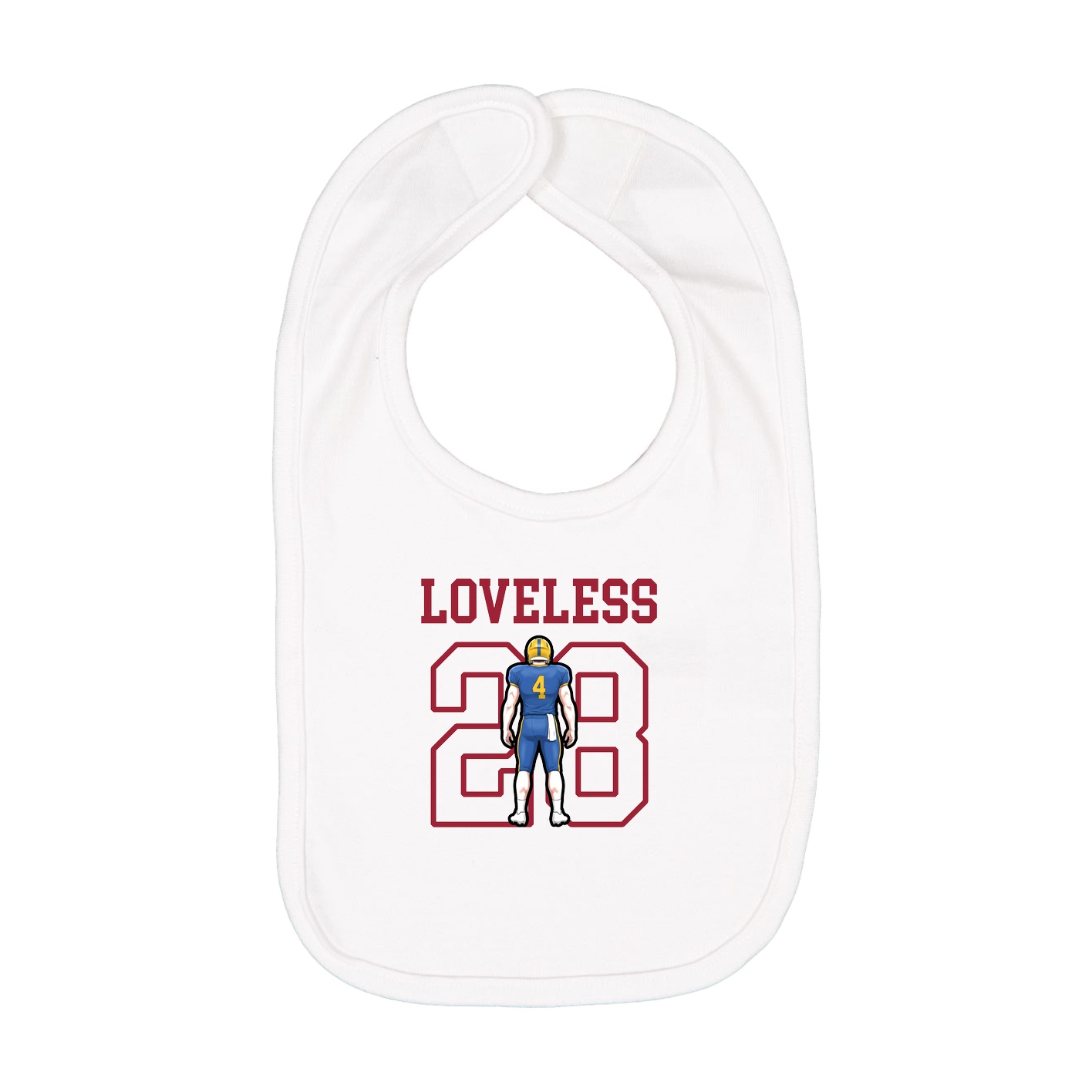 Infant Bib — Shirsey in White