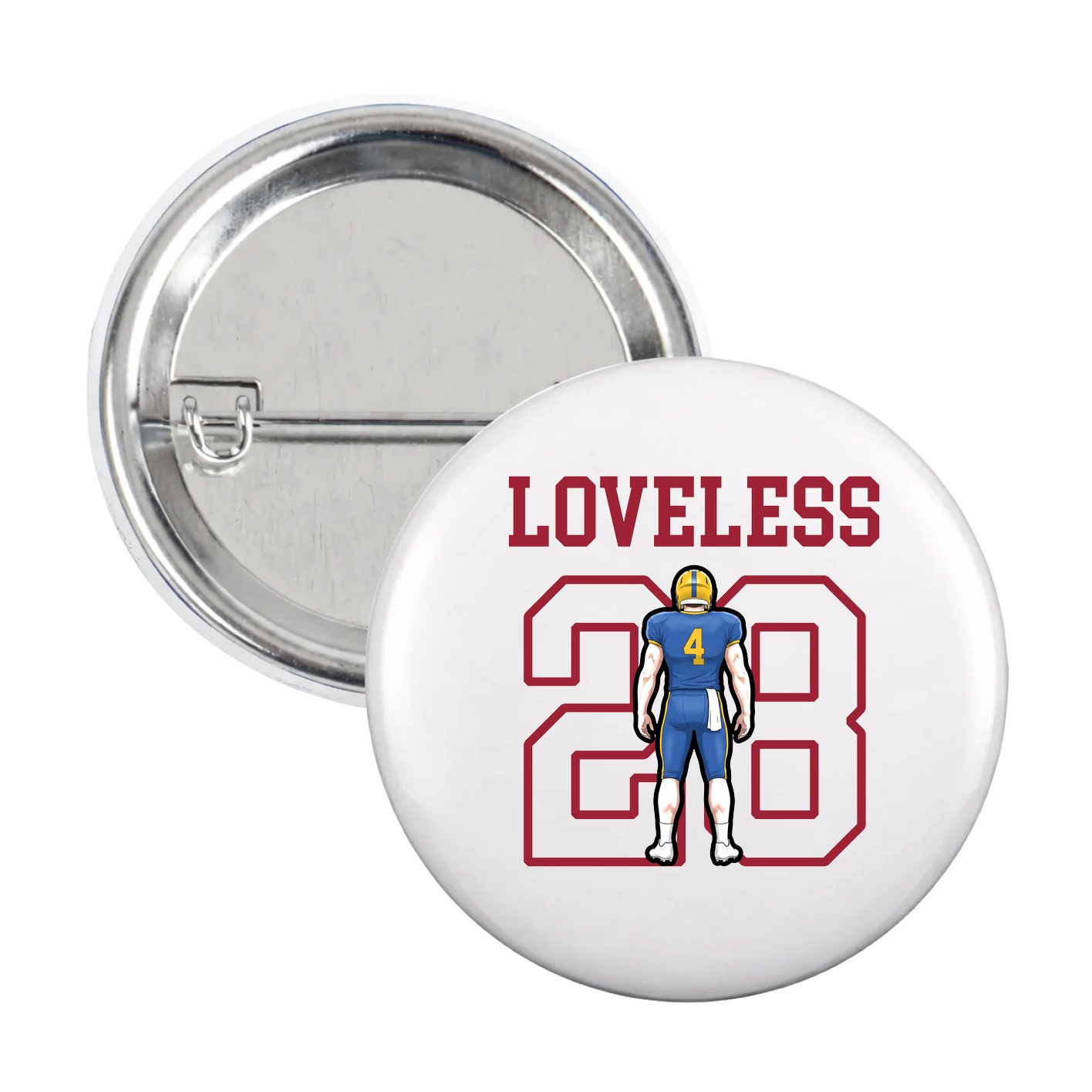 Game Day Button — Shirsey in White