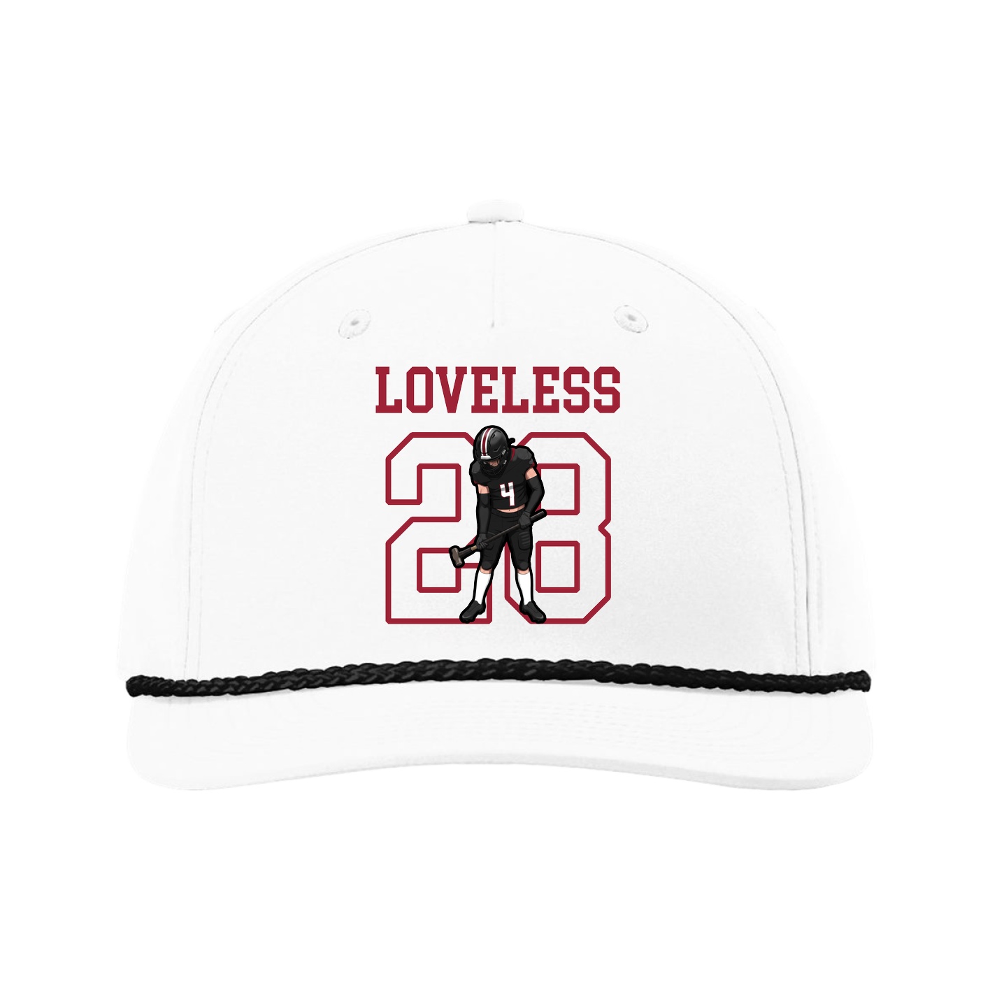 Five-Panel Classic Rope Cap — Shirsey in White