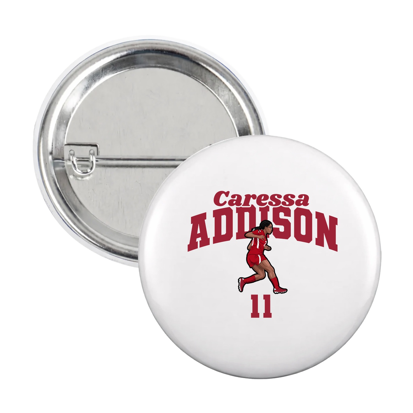 Game Day Button — Signature Arch in White