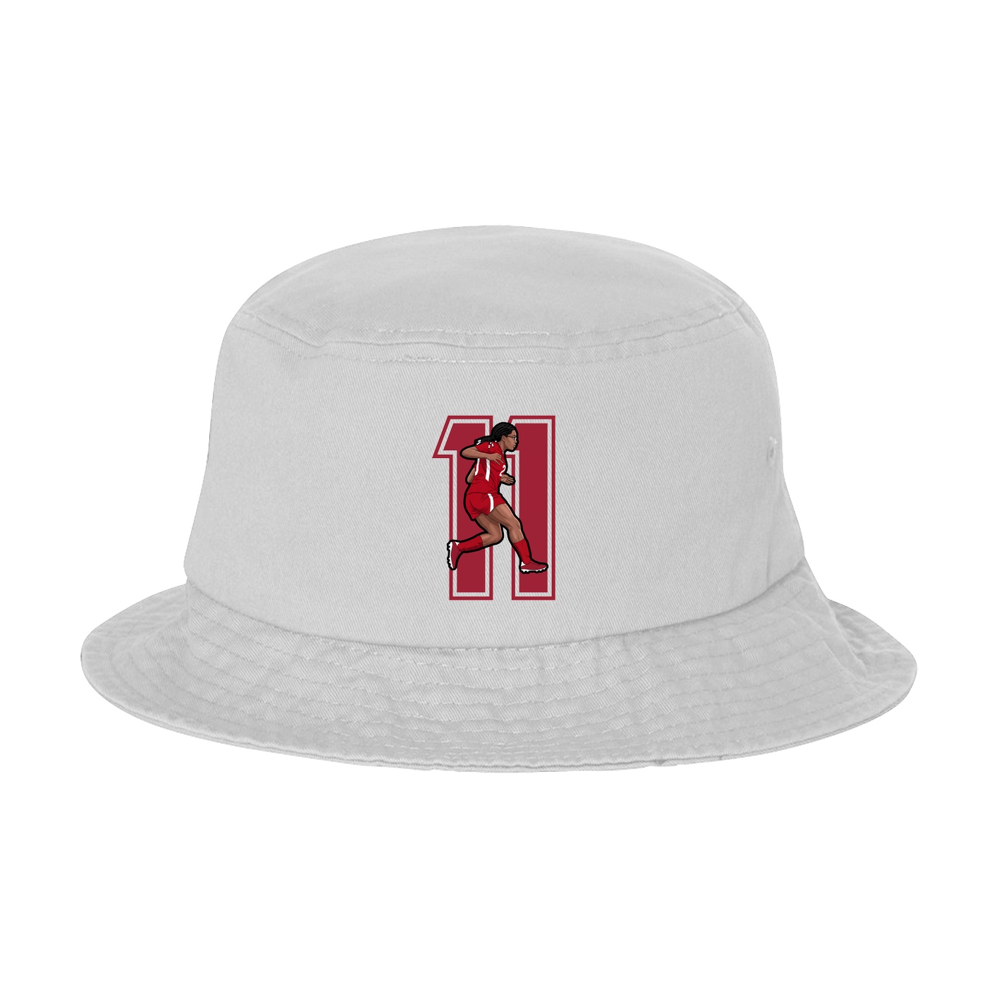 Bucket Cap — Number in White