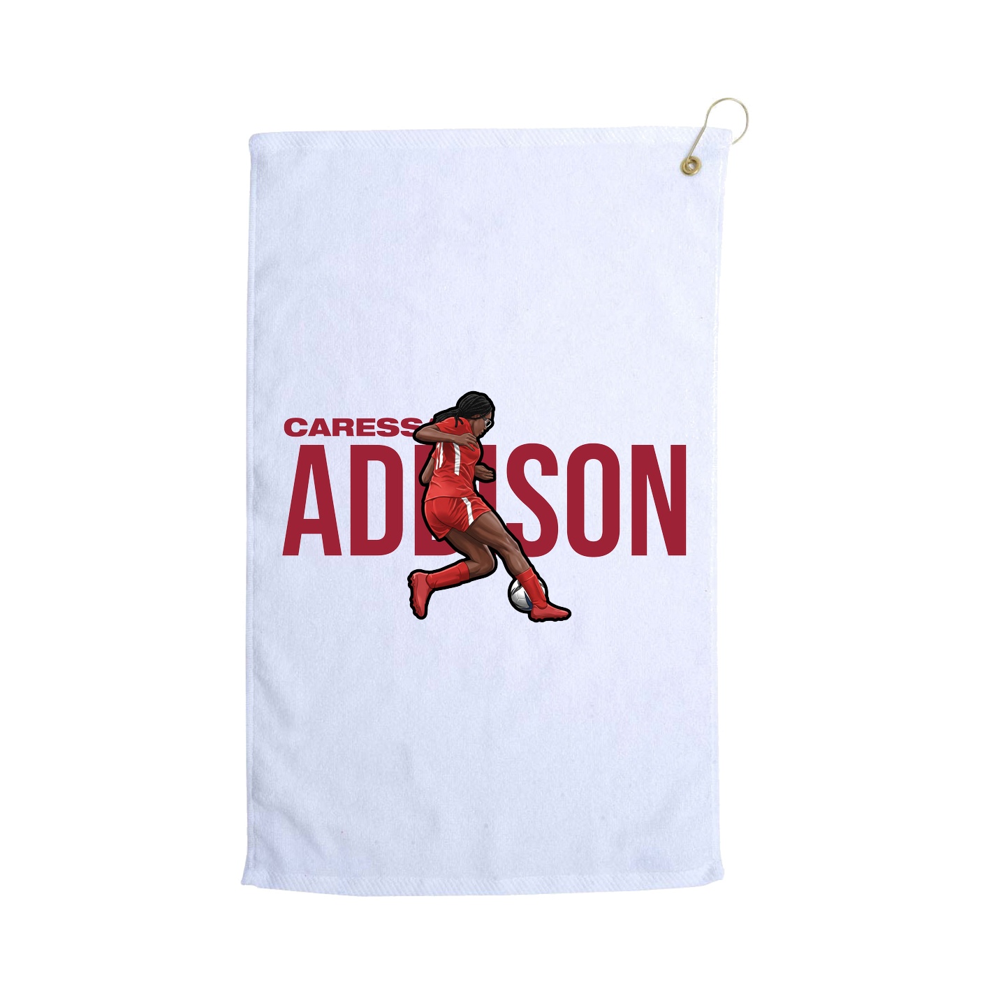 Golf Towel — Player Name in White