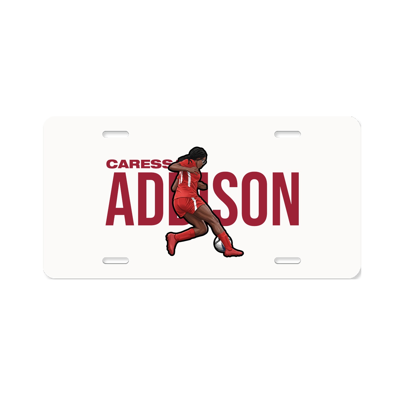 License Plate — Player Name in Classic