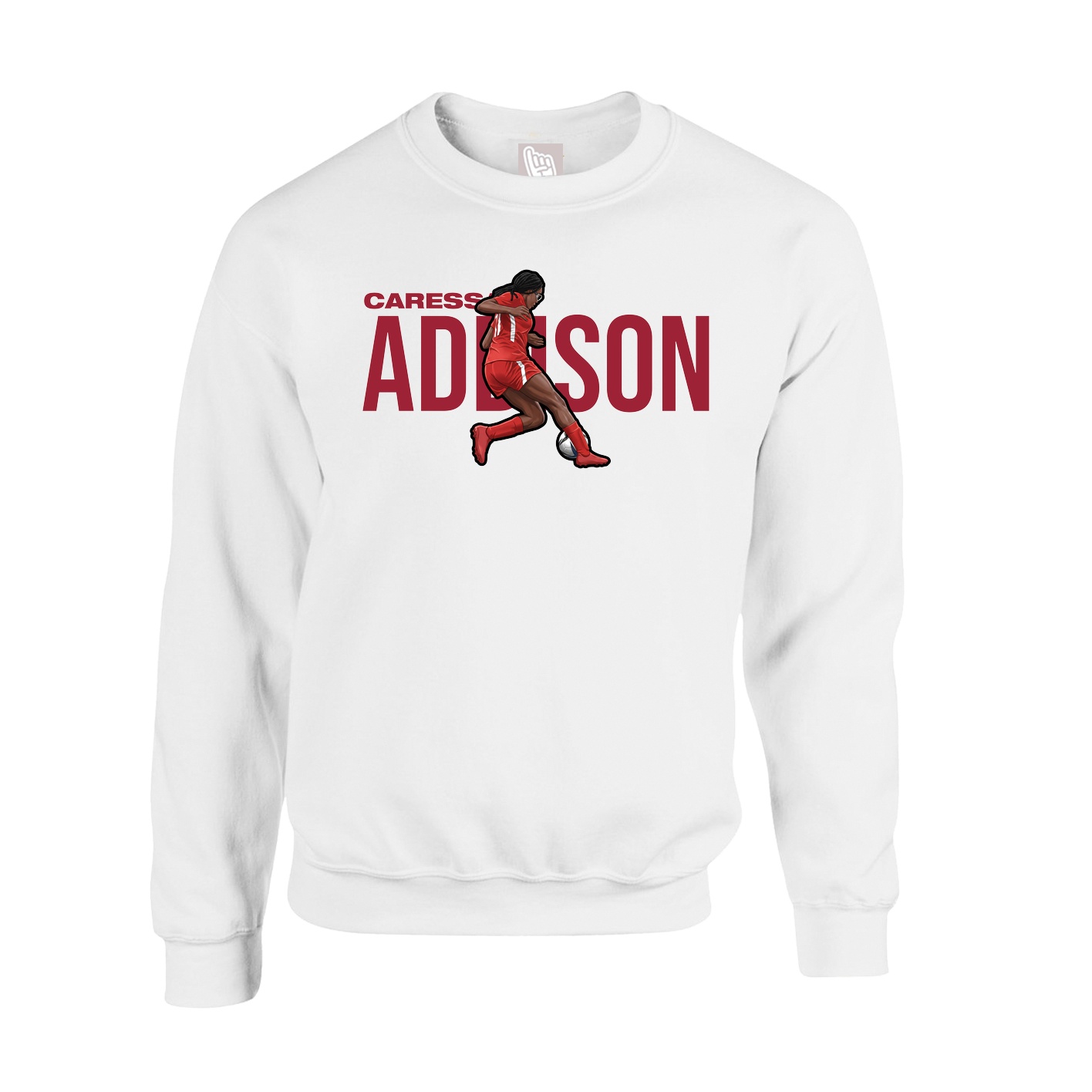 Fleece Crew — Player Name in White