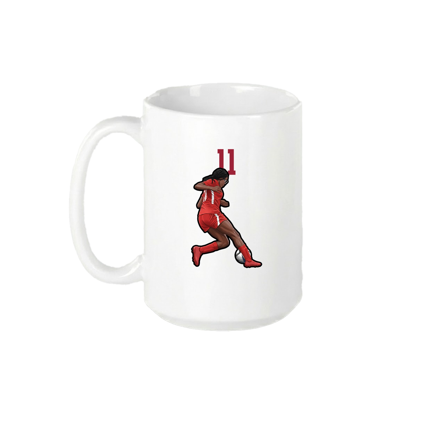15oz Coffee Mug — Number Top in White