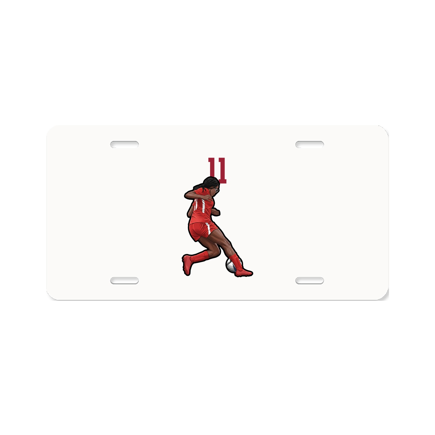 License Plate — Number Top in Classic