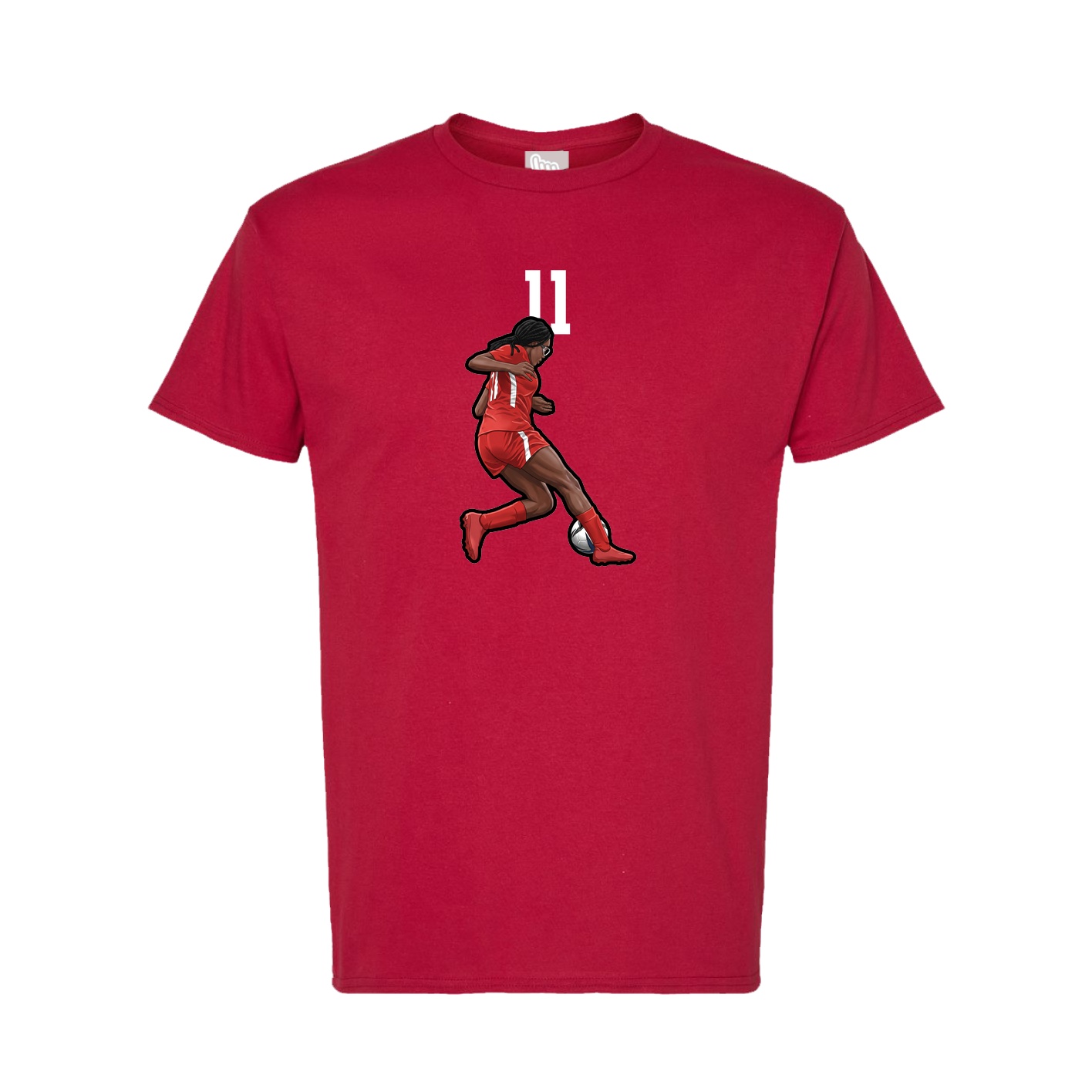 Tee — Number Top in Crimson