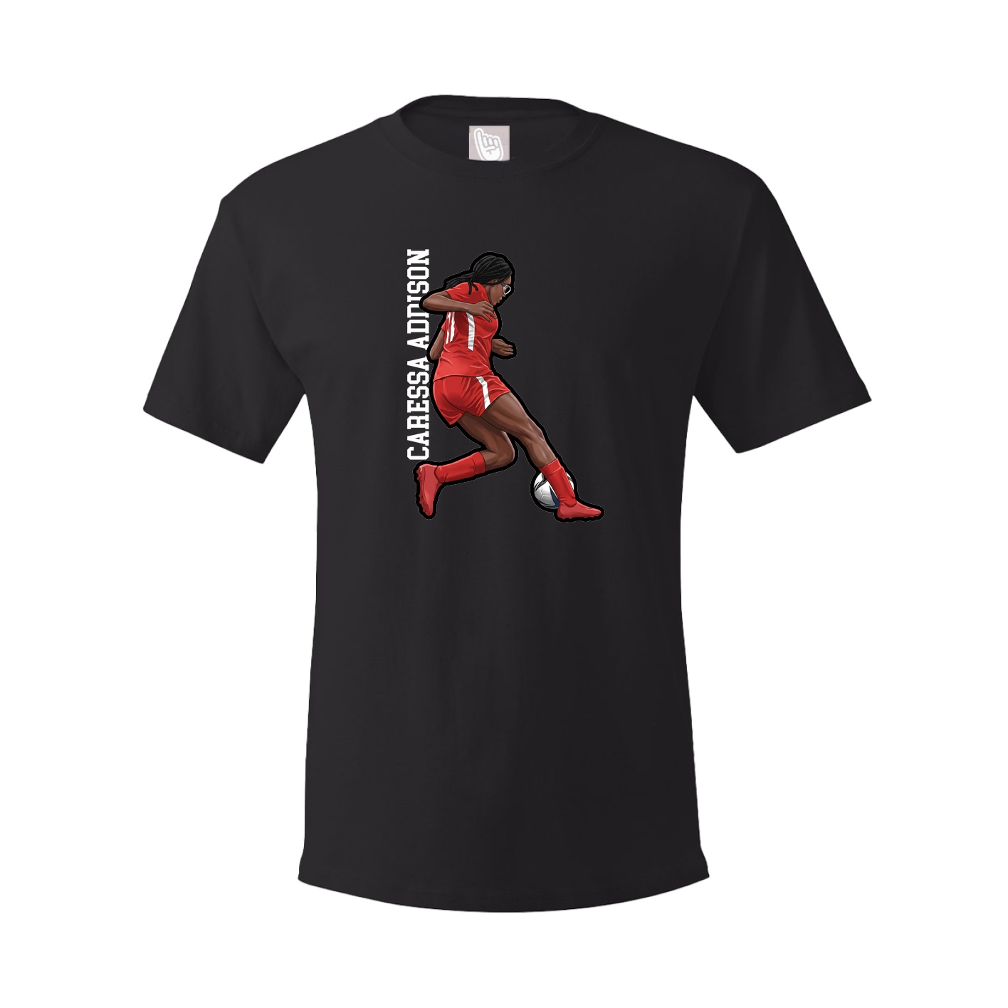 Tee — Name Vertical in Black