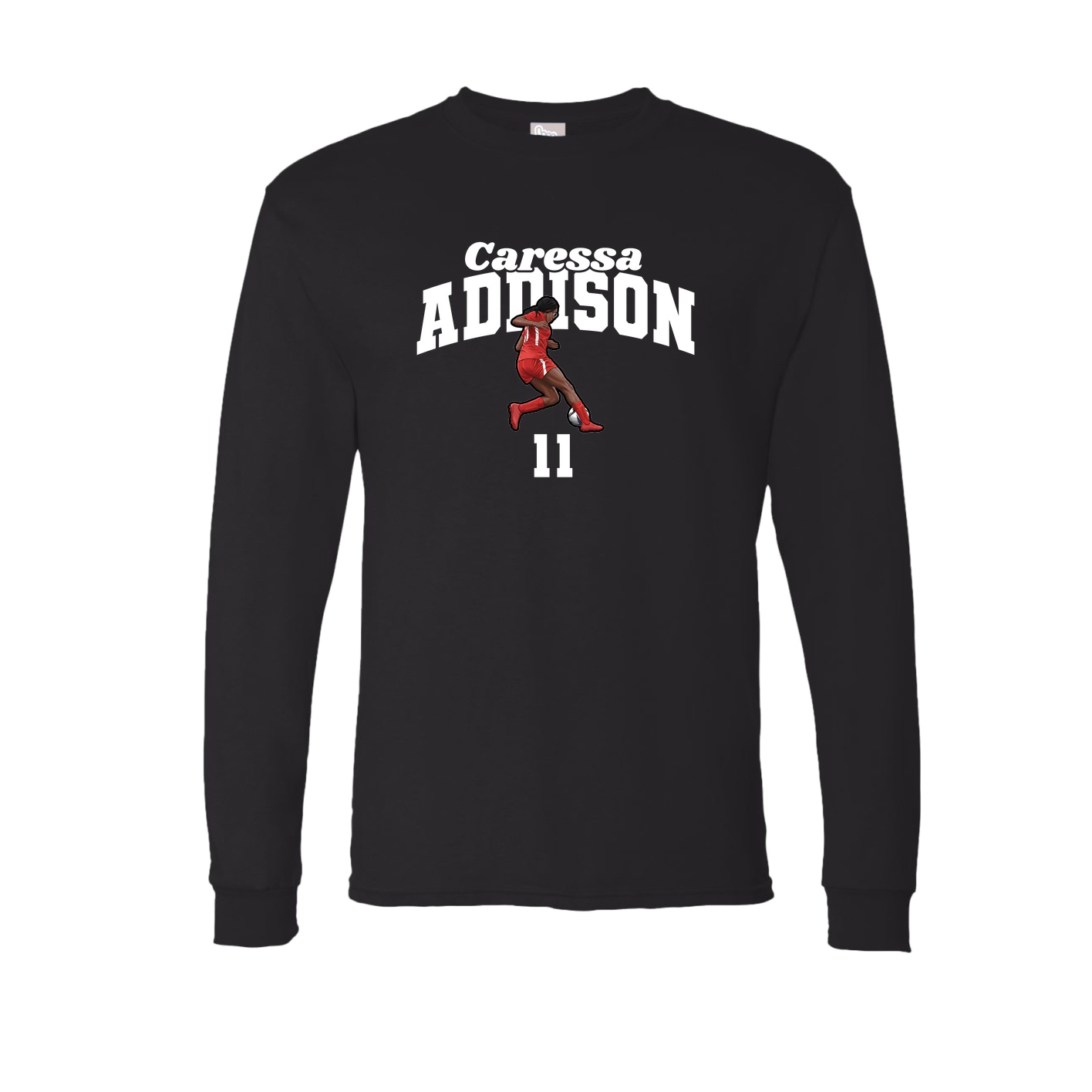 Long Sleeve Tee — Signature Arch in Black