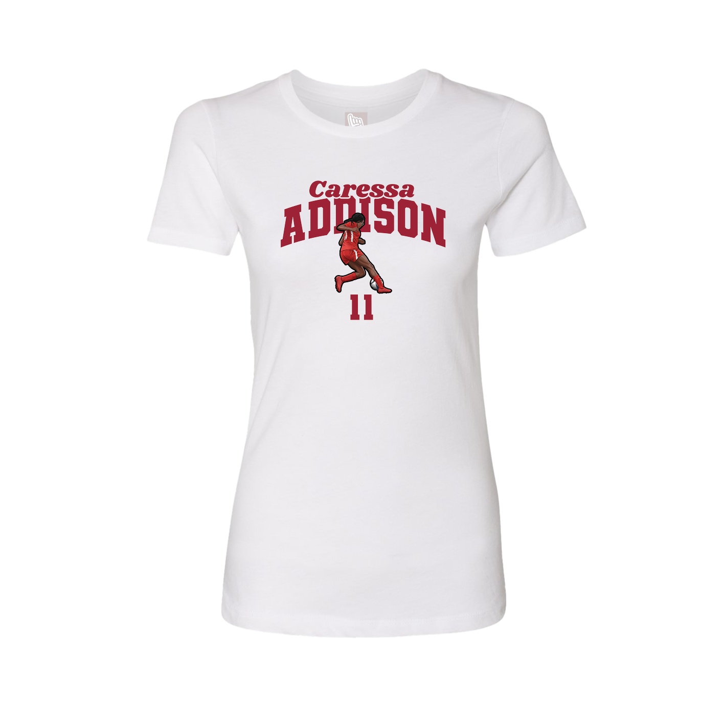 Womens Tee — Signature Arch in White