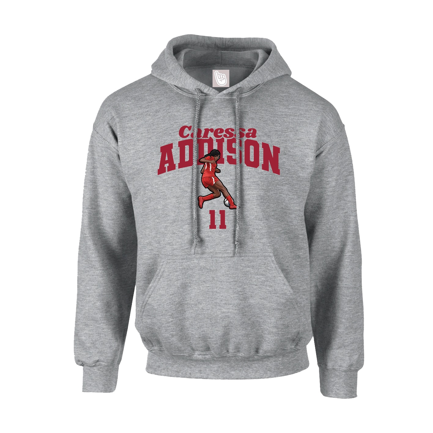 Hoodie — Signature Arch in Grey