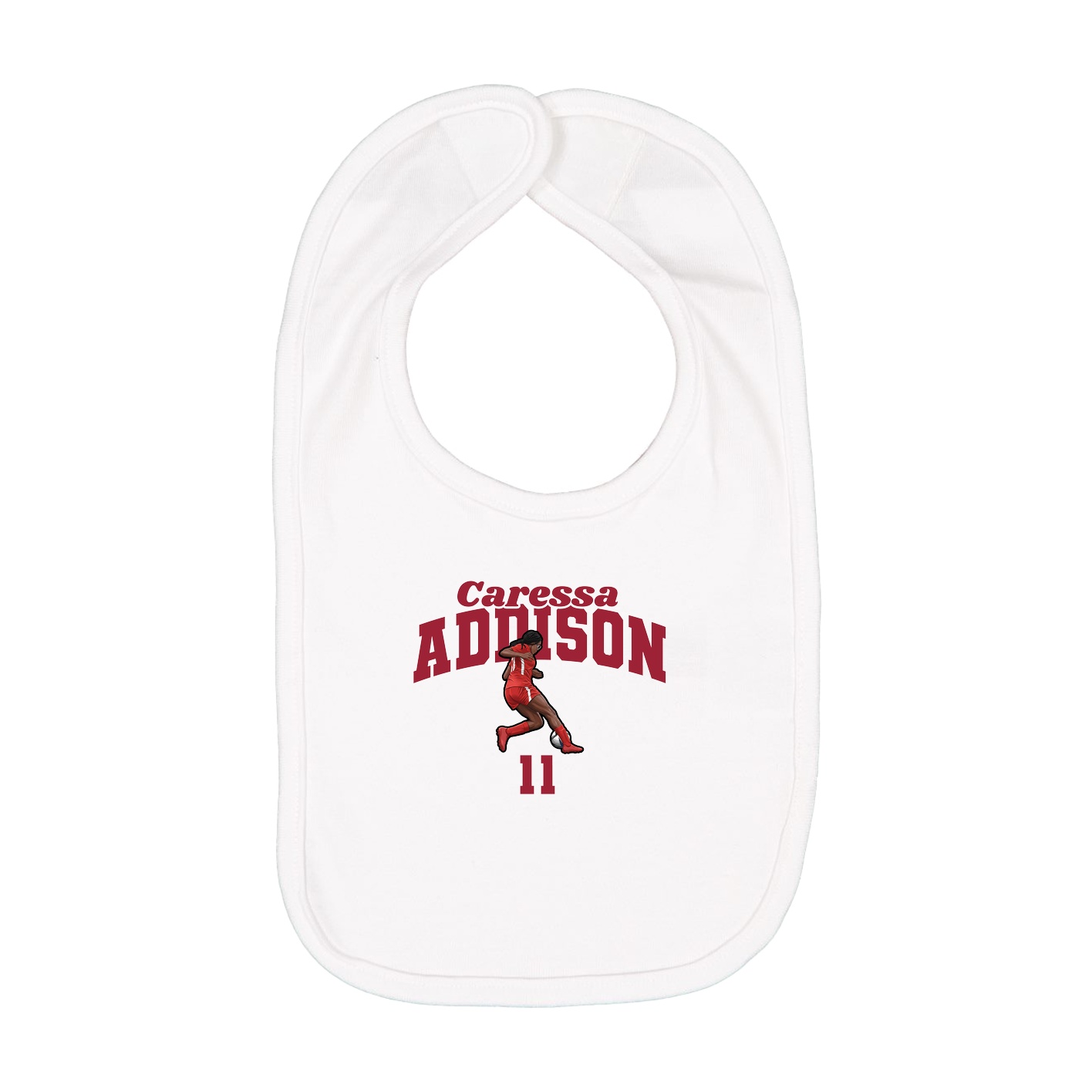 Infant Bib — Signature Arch in White