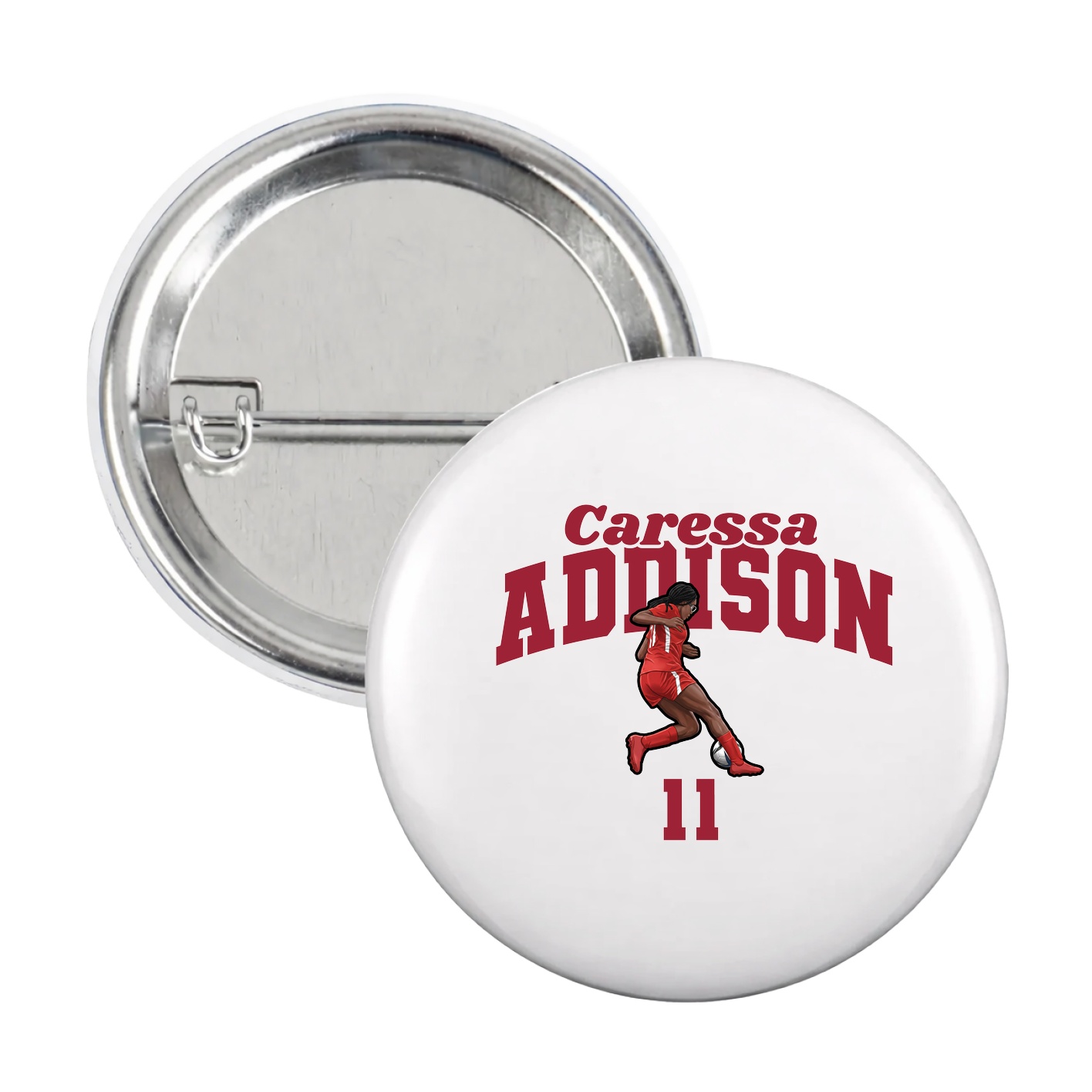 Game Day Button — Signature Arch in White