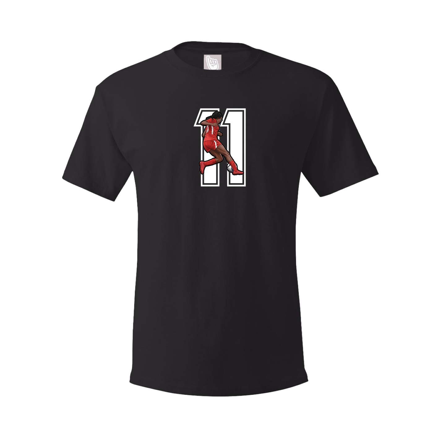 Youth Tee — Number in Black