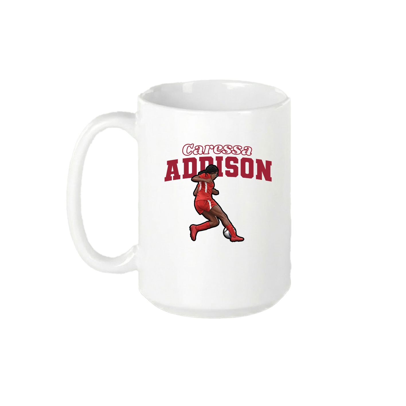 15oz Coffee Mug — Name Arch in White