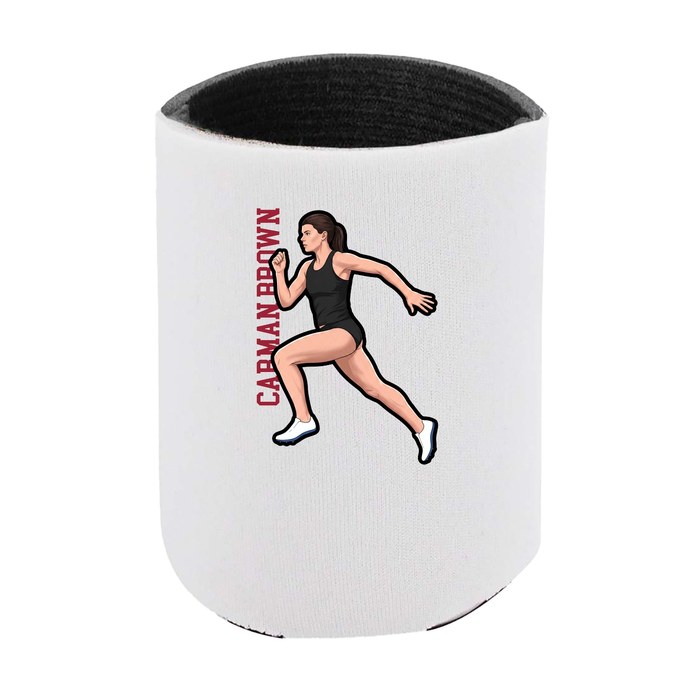 Can Holder — Name Vertical in White