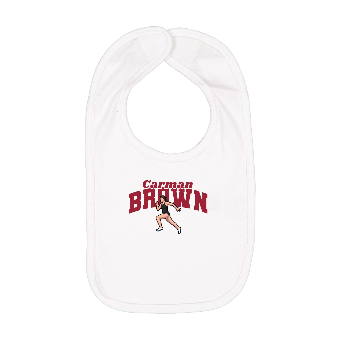 Infant Bib — Signature Arch in White