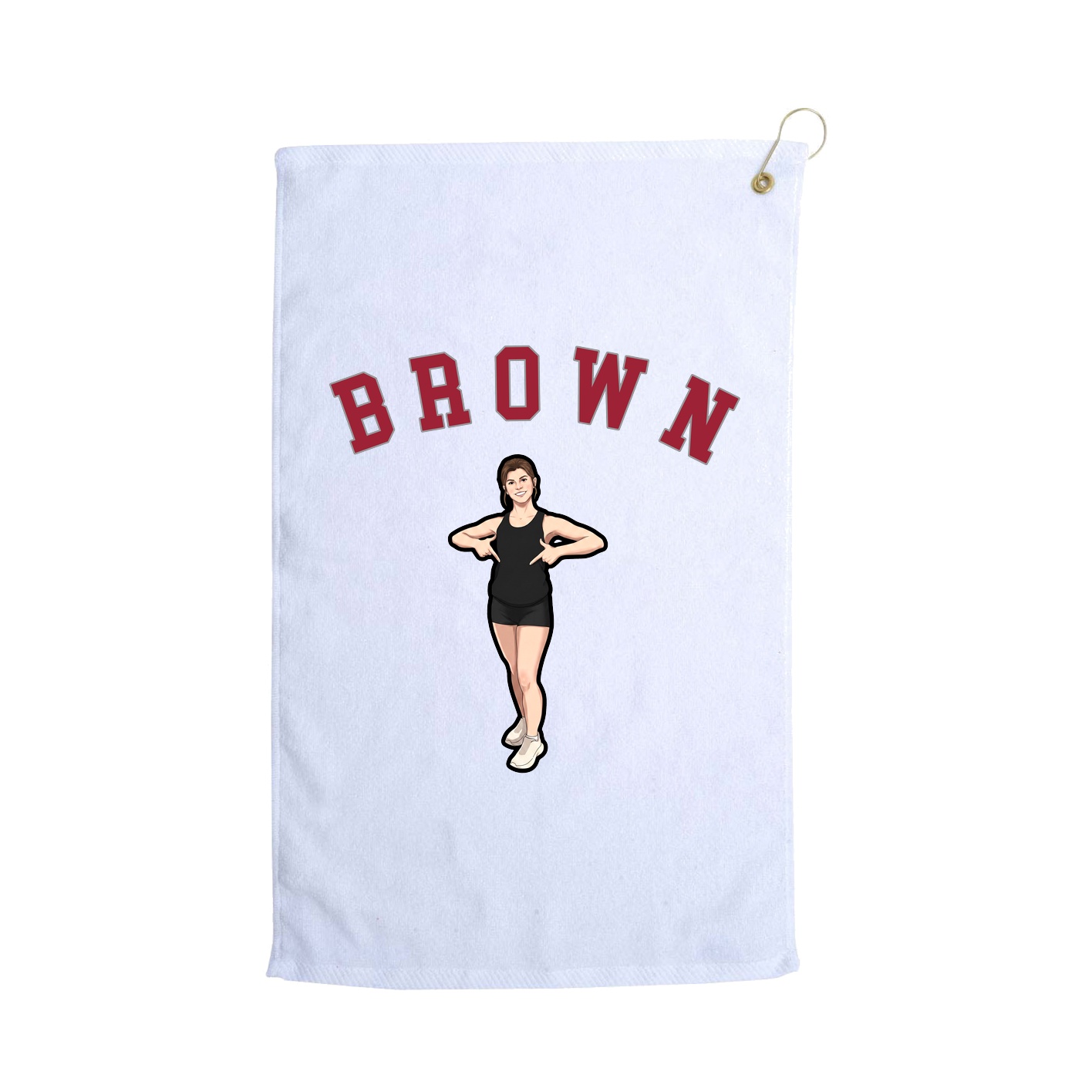 Golf Towel — Shirsey Arch in White