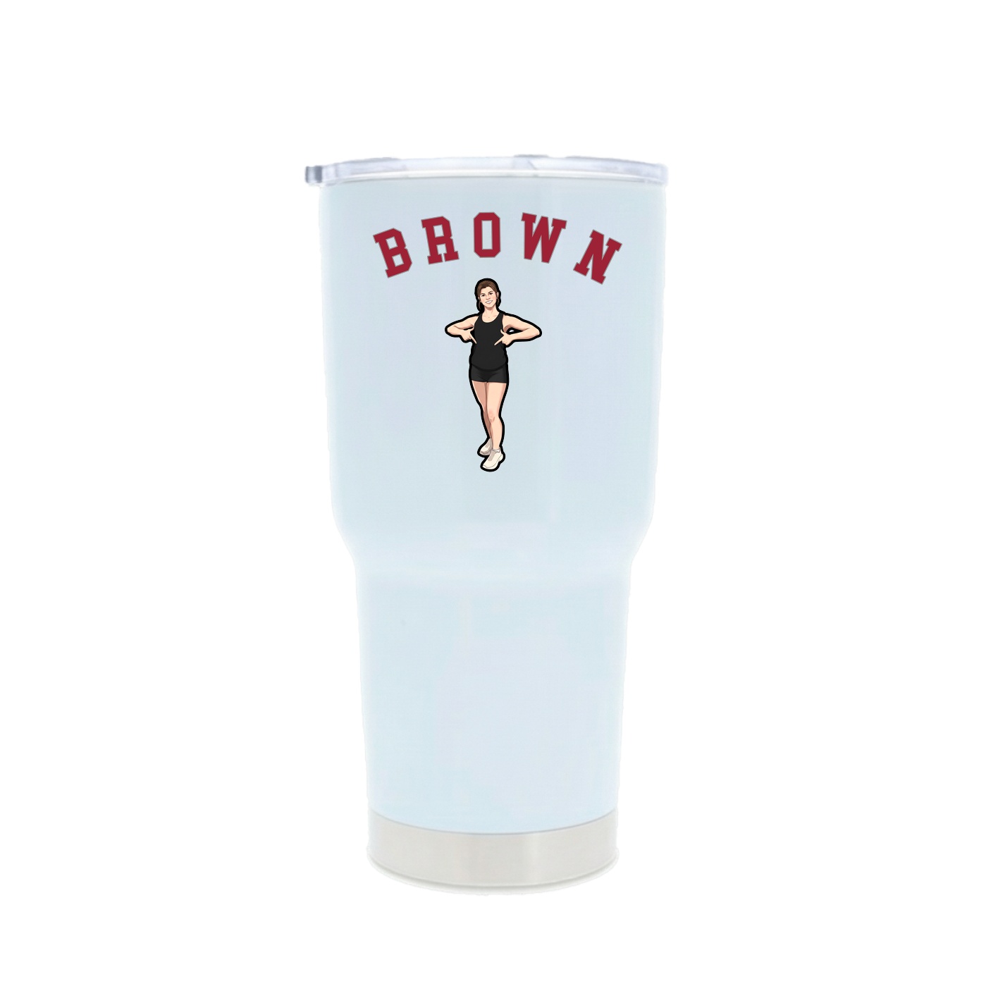 30oz Stainless Steel Tumbler — Shirsey Arch in White