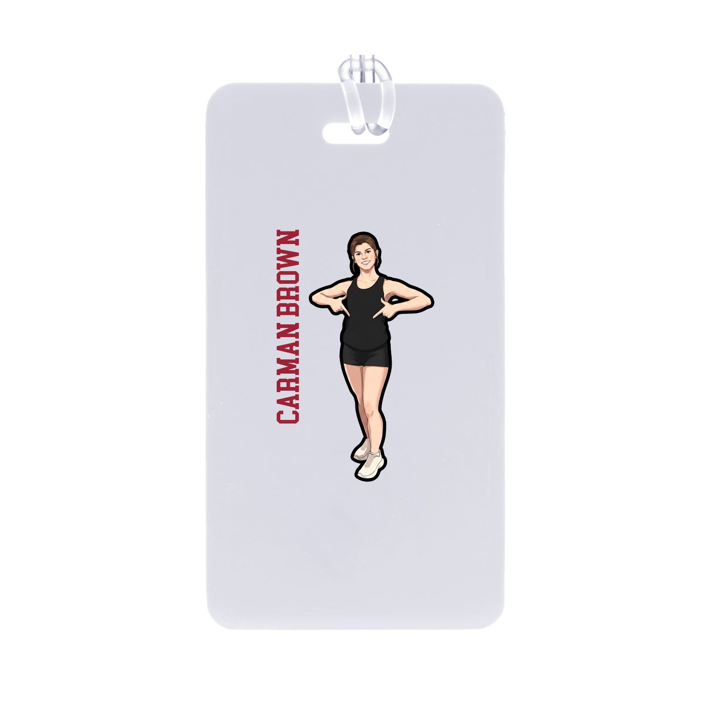 Bag Tag — Name Vertical in Classic