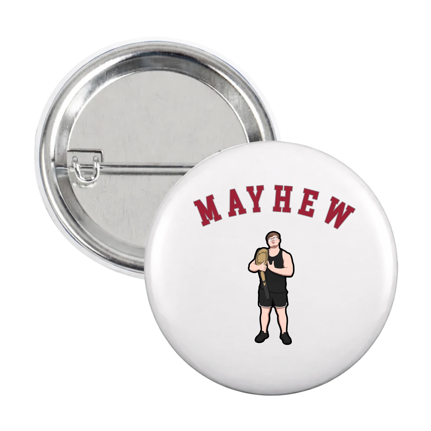 Game Day Button — Shirsey Arch in White