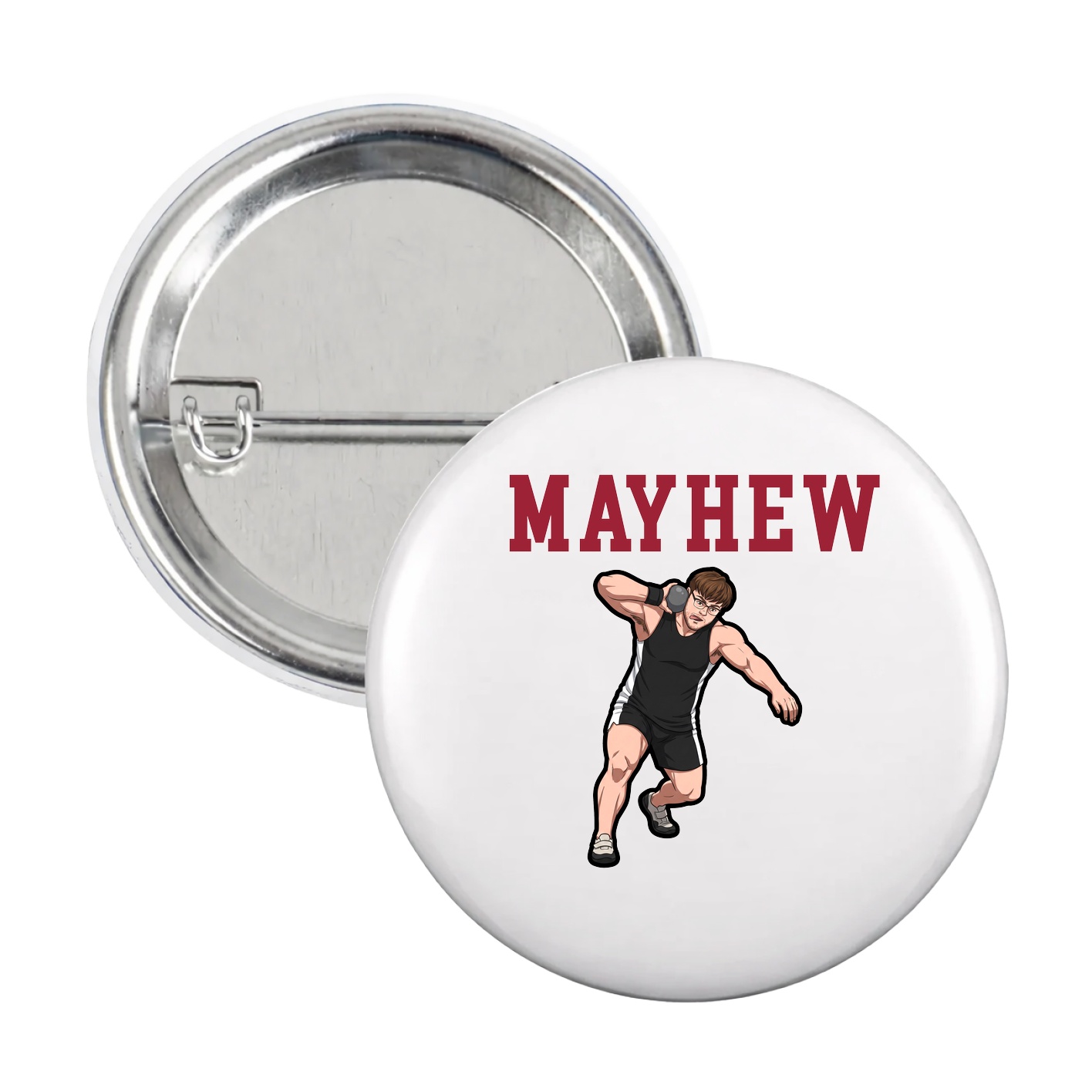 Game Day Button — Shirsey in White