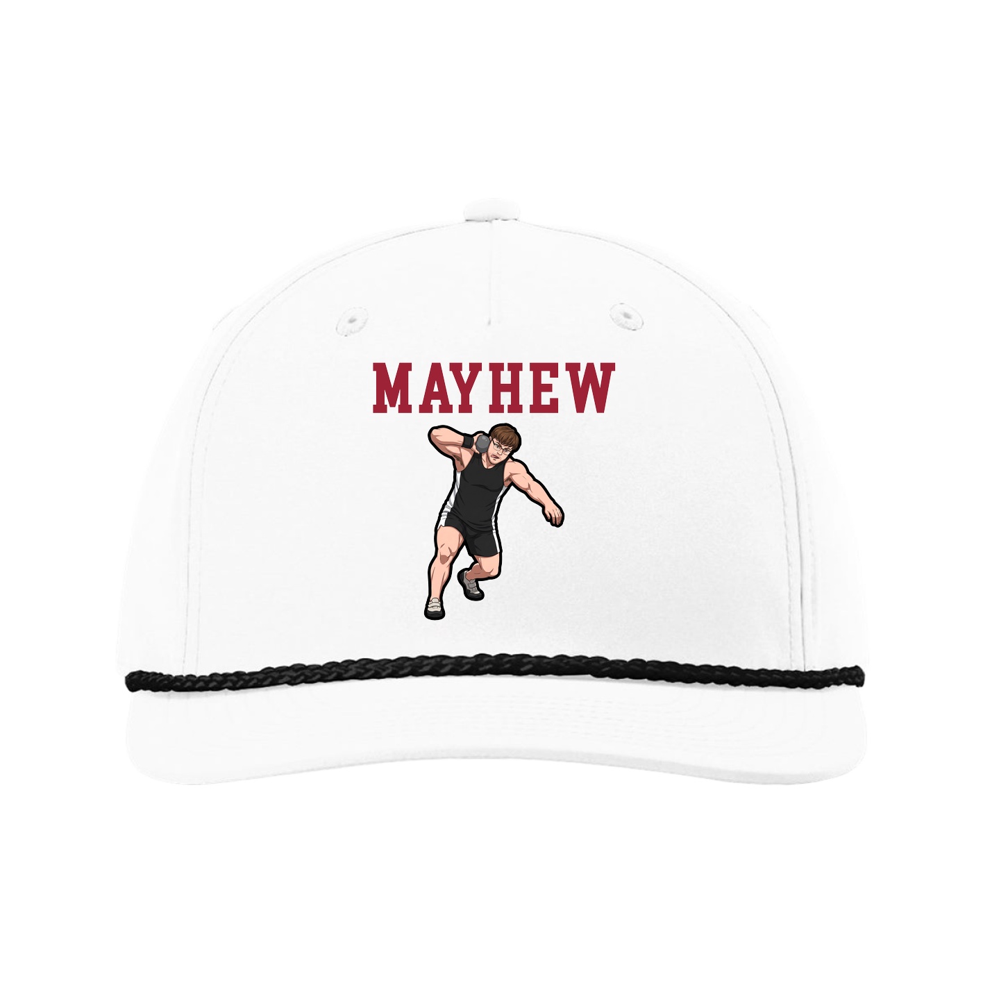 Five-Panel Classic Rope Cap — Shirsey in White