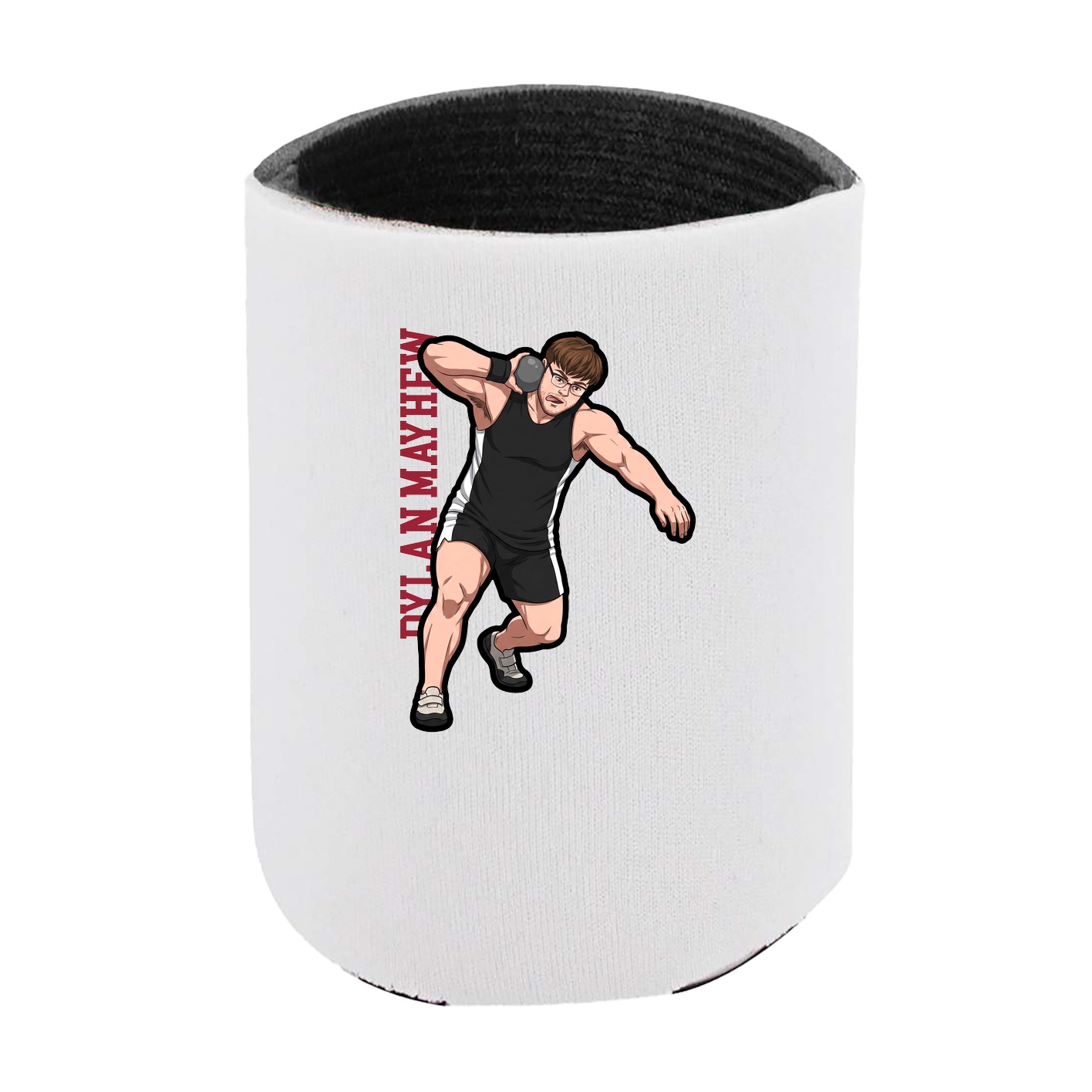 Can Holder — Name Vertical in White