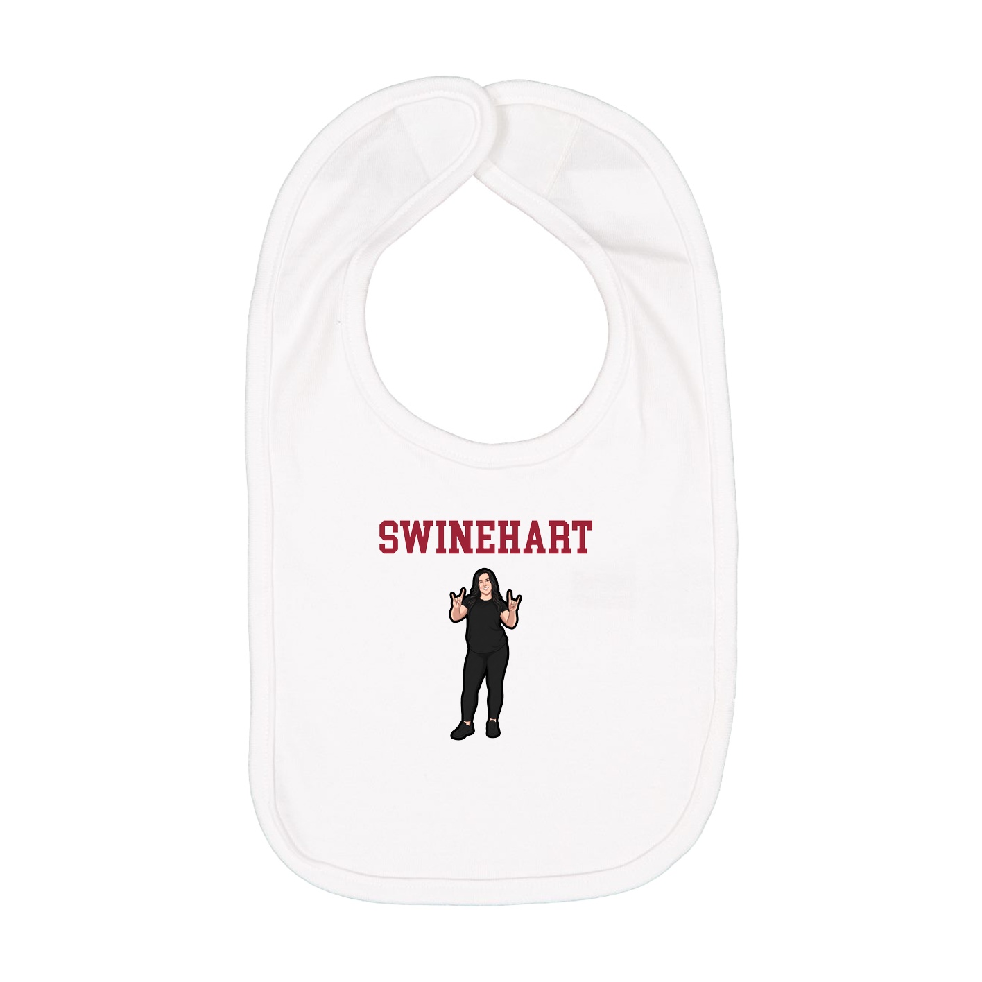 Infant Bib — Shirsey in White