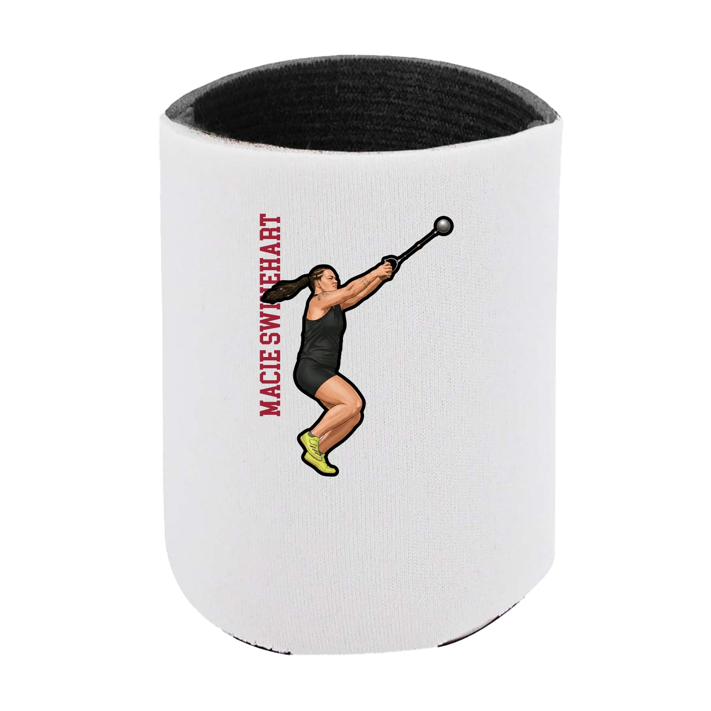 Can Holder — Name Vertical in White